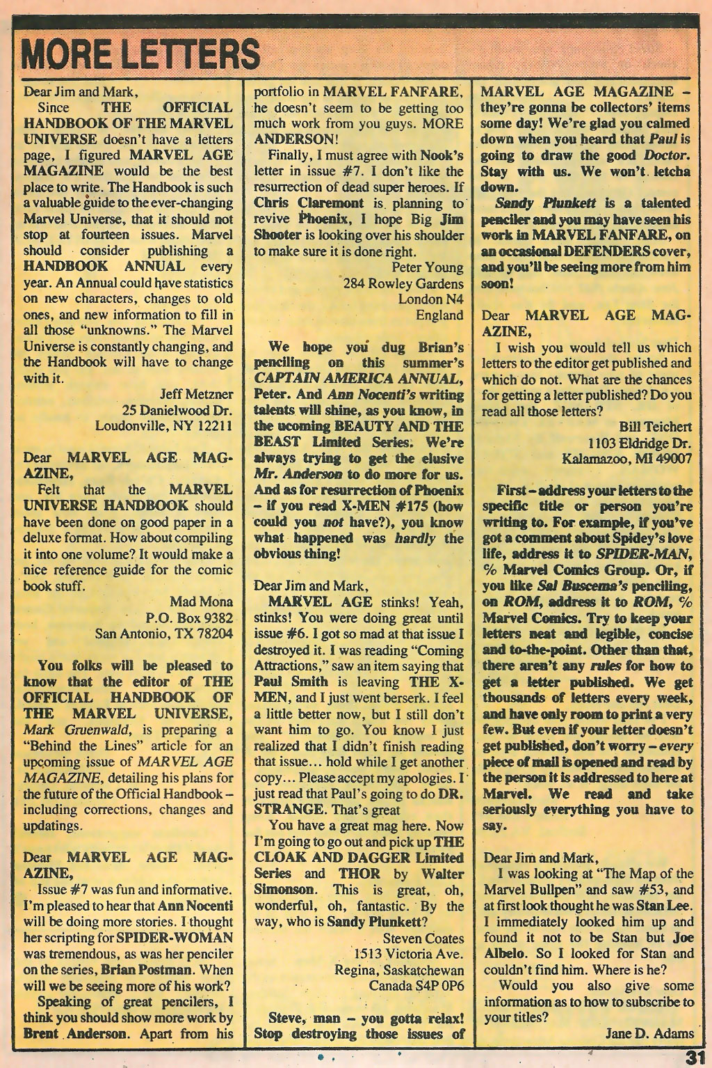 Read online Marvel Age comic -  Issue #9 - 33