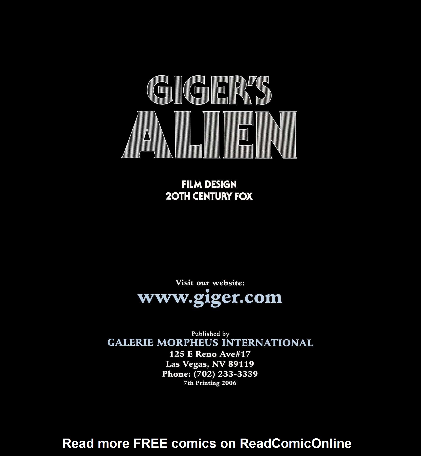 Read online Giger's Alien comic -  Issue # TPB - 3