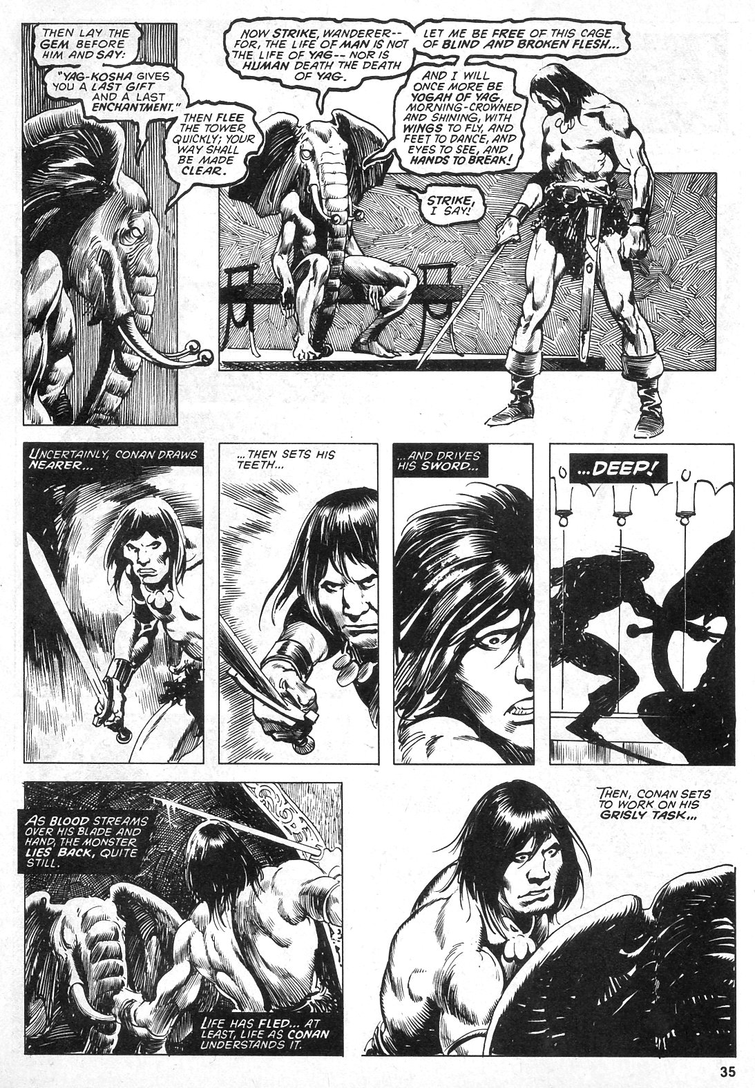 Read online The Savage Sword Of Conan comic -  Issue #24 - 35