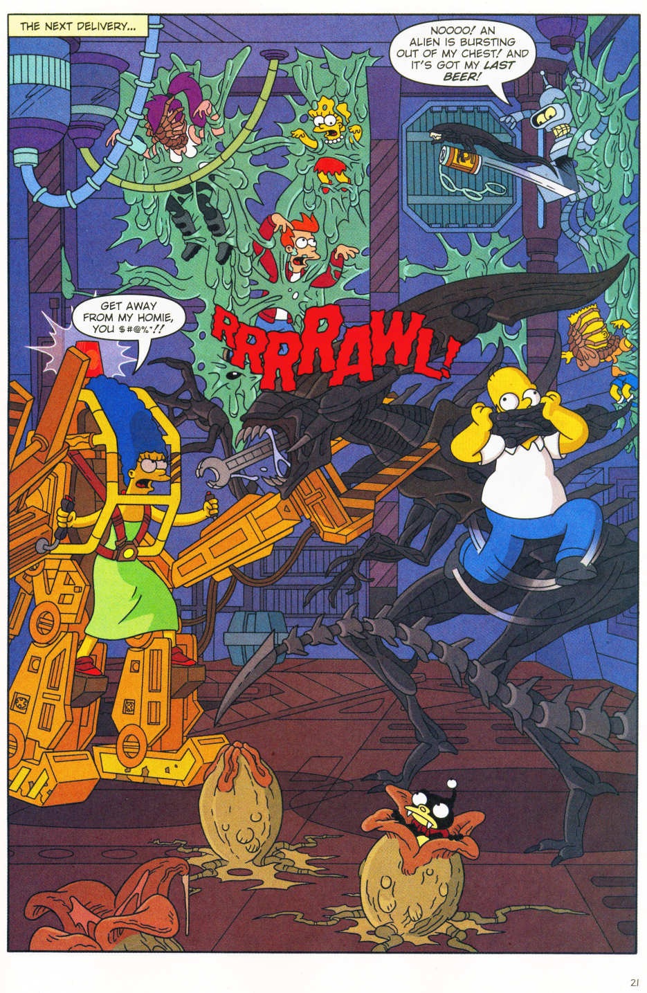 Read online The Simpsons/Futurama Crossover Crisis II comic -  Issue #1 - 22