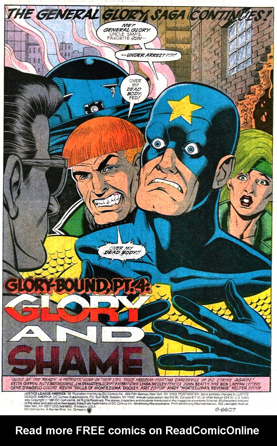 Read online Justice League America comic -  Issue #49 - 2