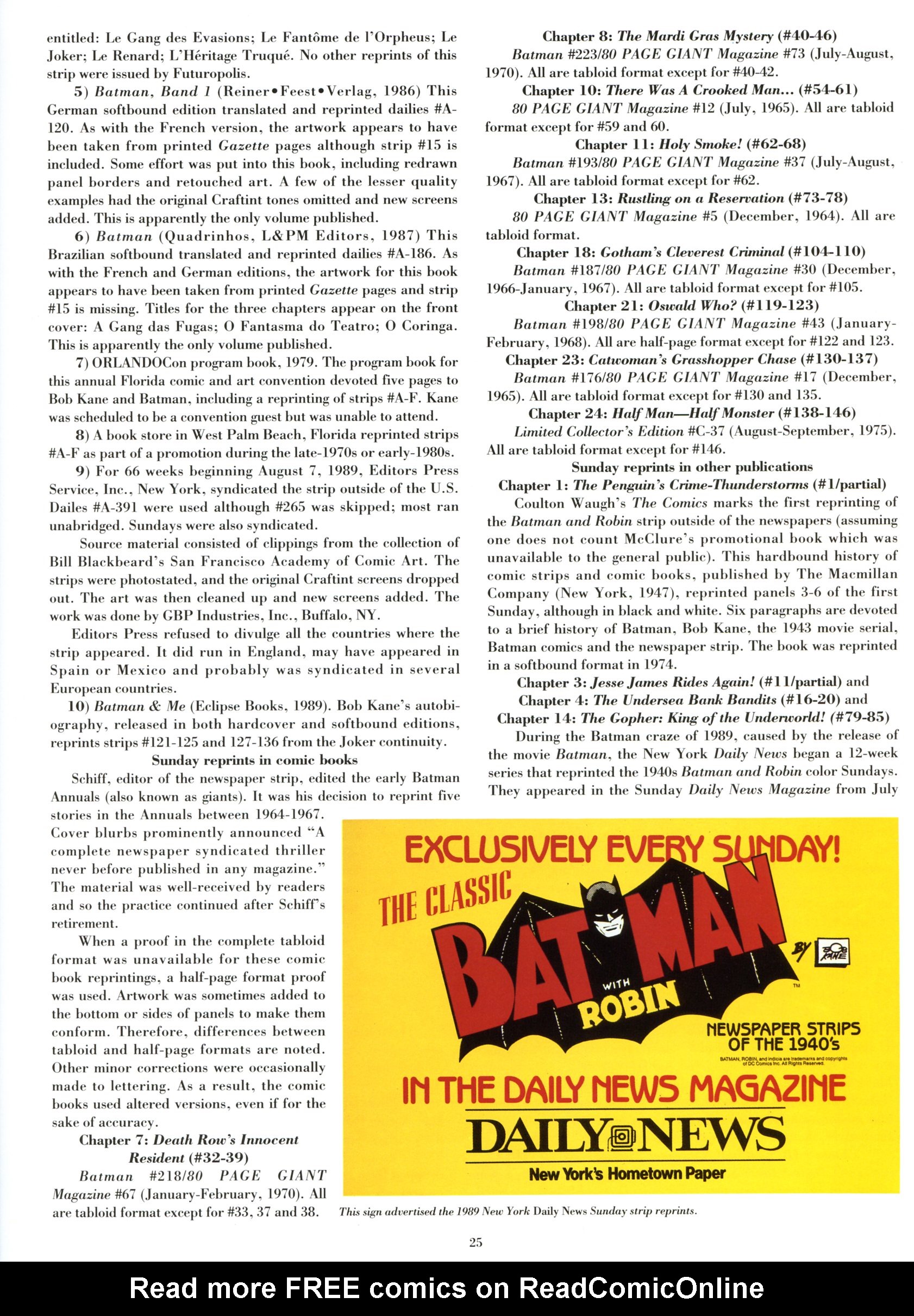 Read online Batman: The Sunday Classics comic -  Issue # TPB - 31