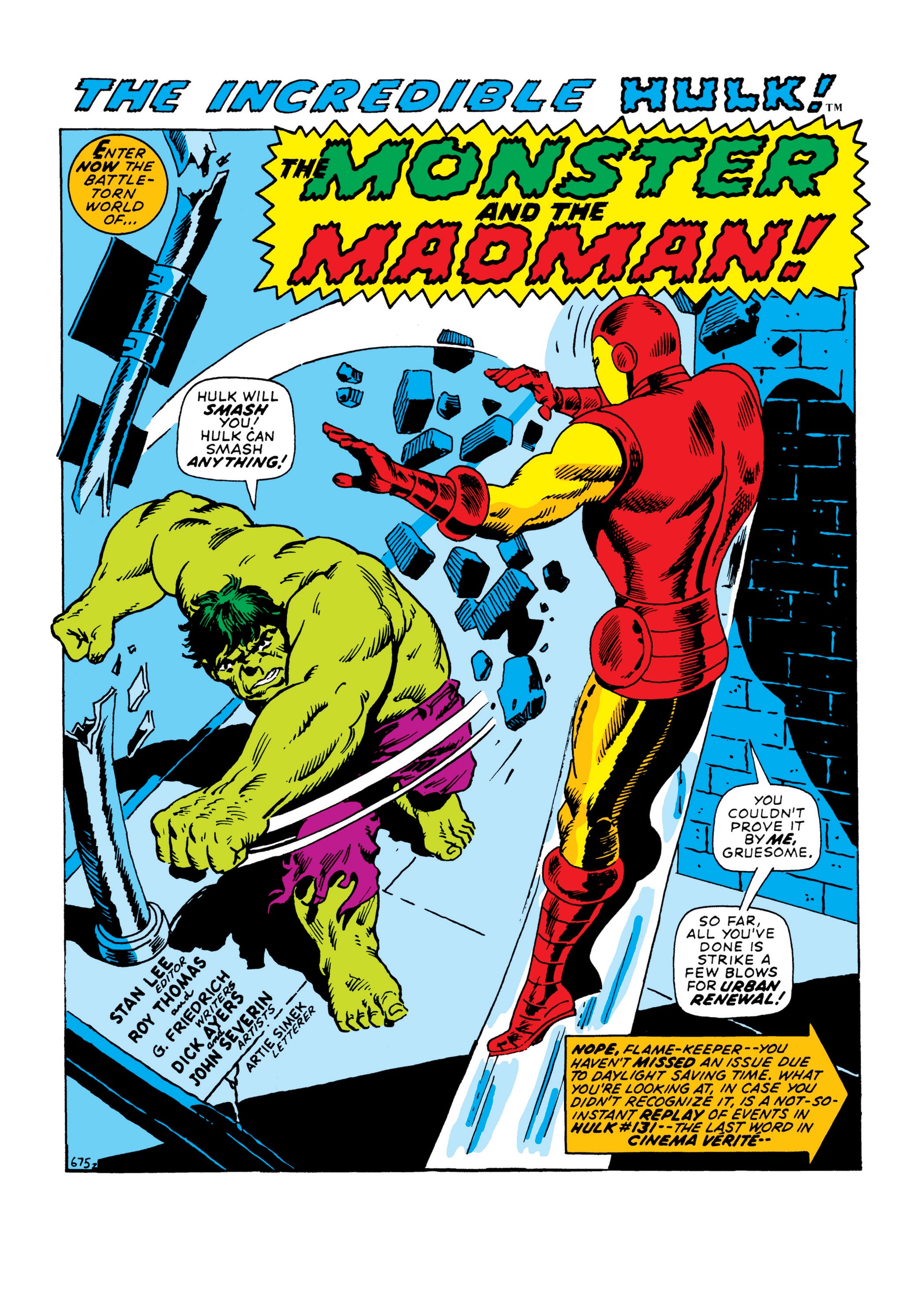 Read online Marvel Masterworks: The Incredible Hulk comic -  Issue # TPB 7 (Part 3) - 8