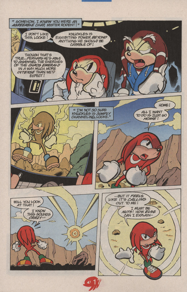 Read online Knuckles the Echidna comic -  Issue #15 - 24