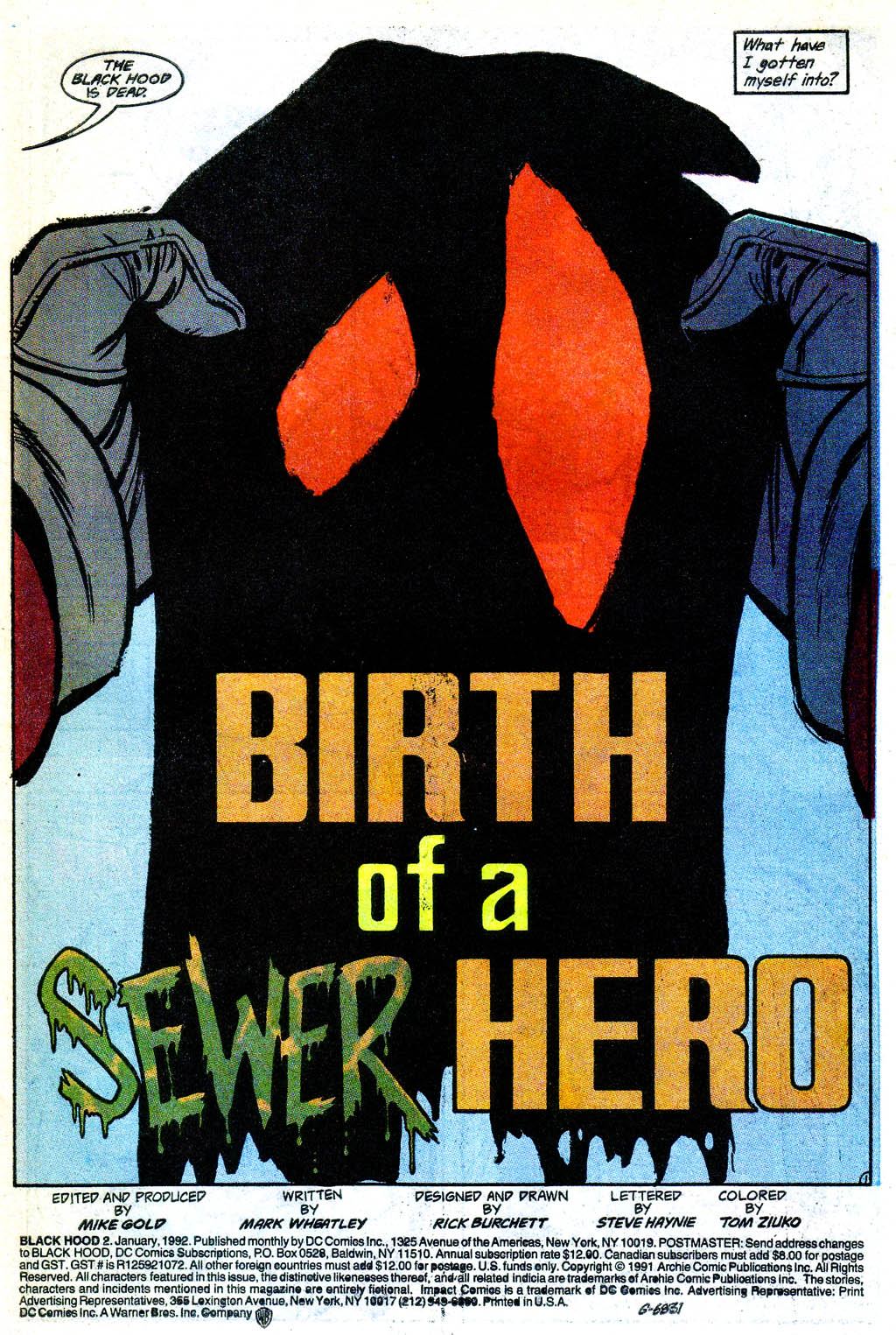 Read online The Black Hood (1991) comic -  Issue #2 - 2