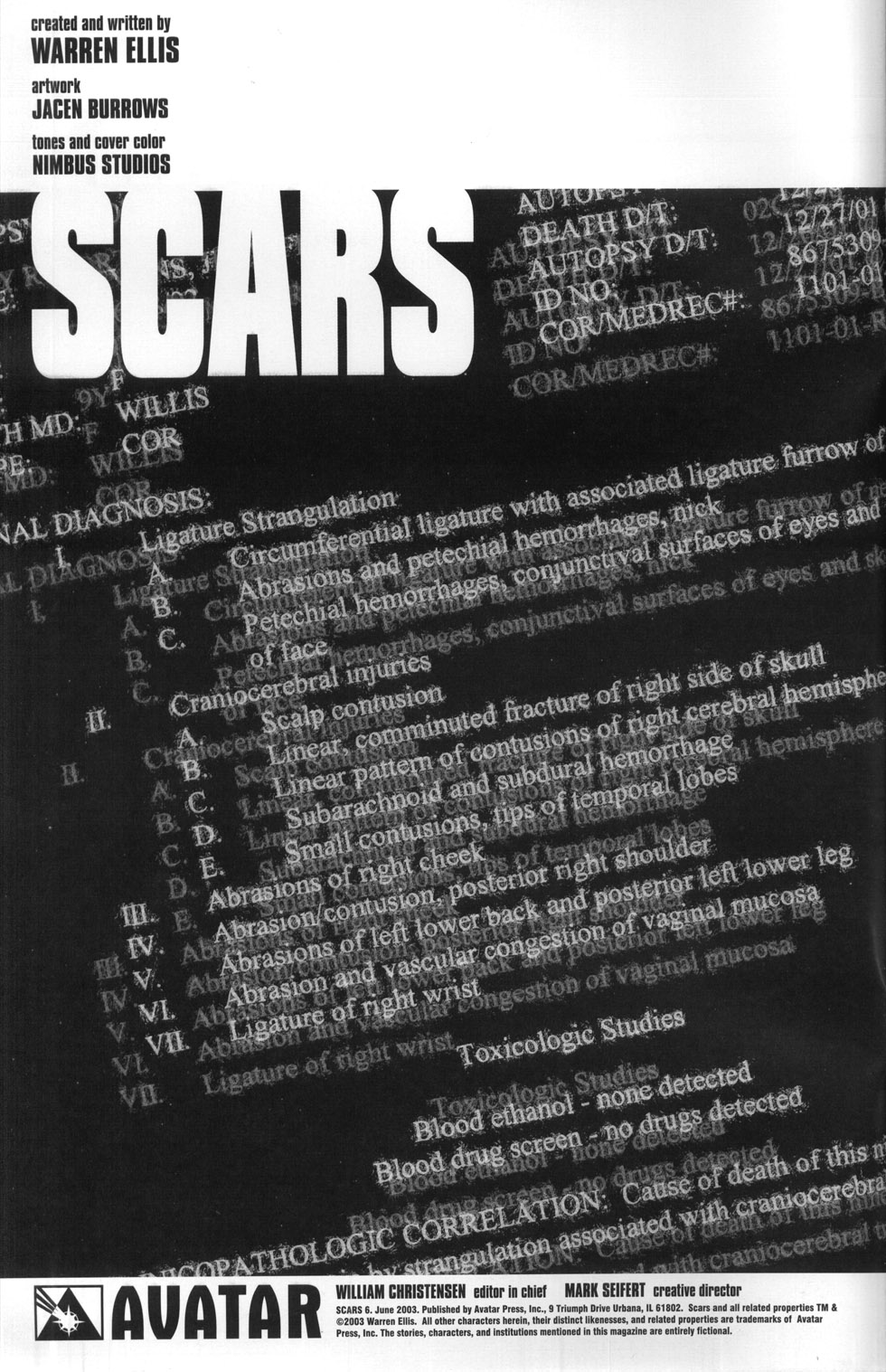 Read online Scars comic -  Issue #6 - 2