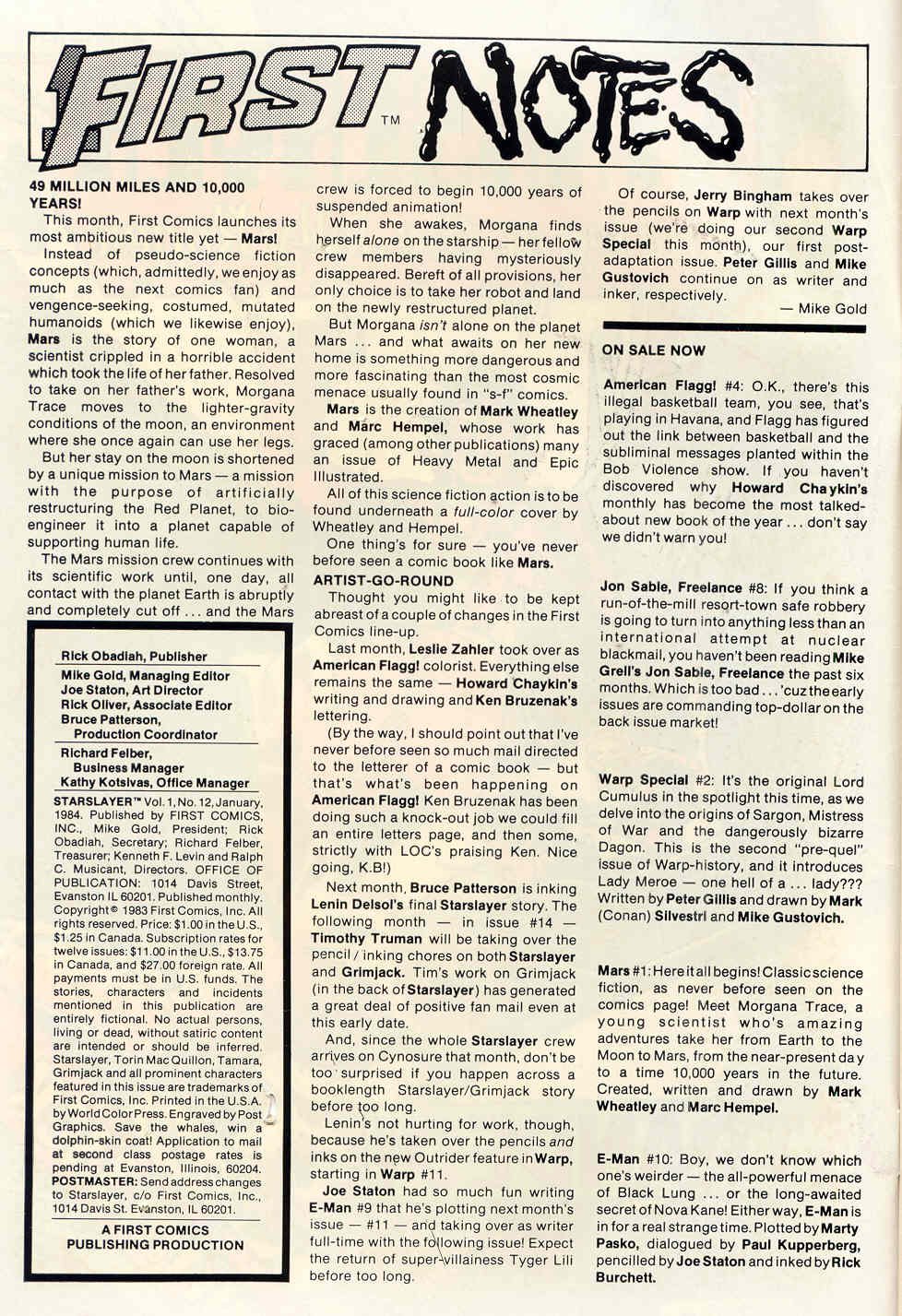 Read online Starslayer comic -  Issue #12 - 2