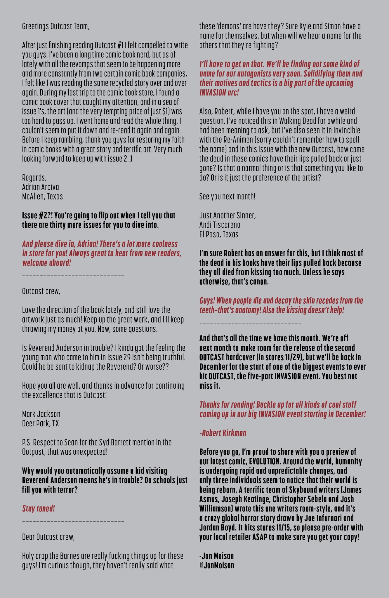 Read online Outcast by Kirkman & Azaceta comic -  Issue #31 - 24