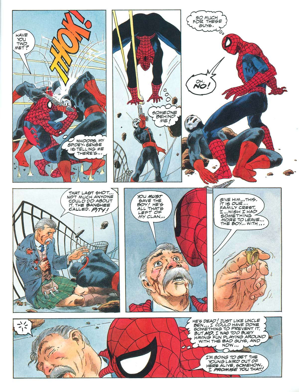 Read online Marvel Graphic Novel comic -  Issue #63 - Spider-Man - Spirits of the Earth - 62