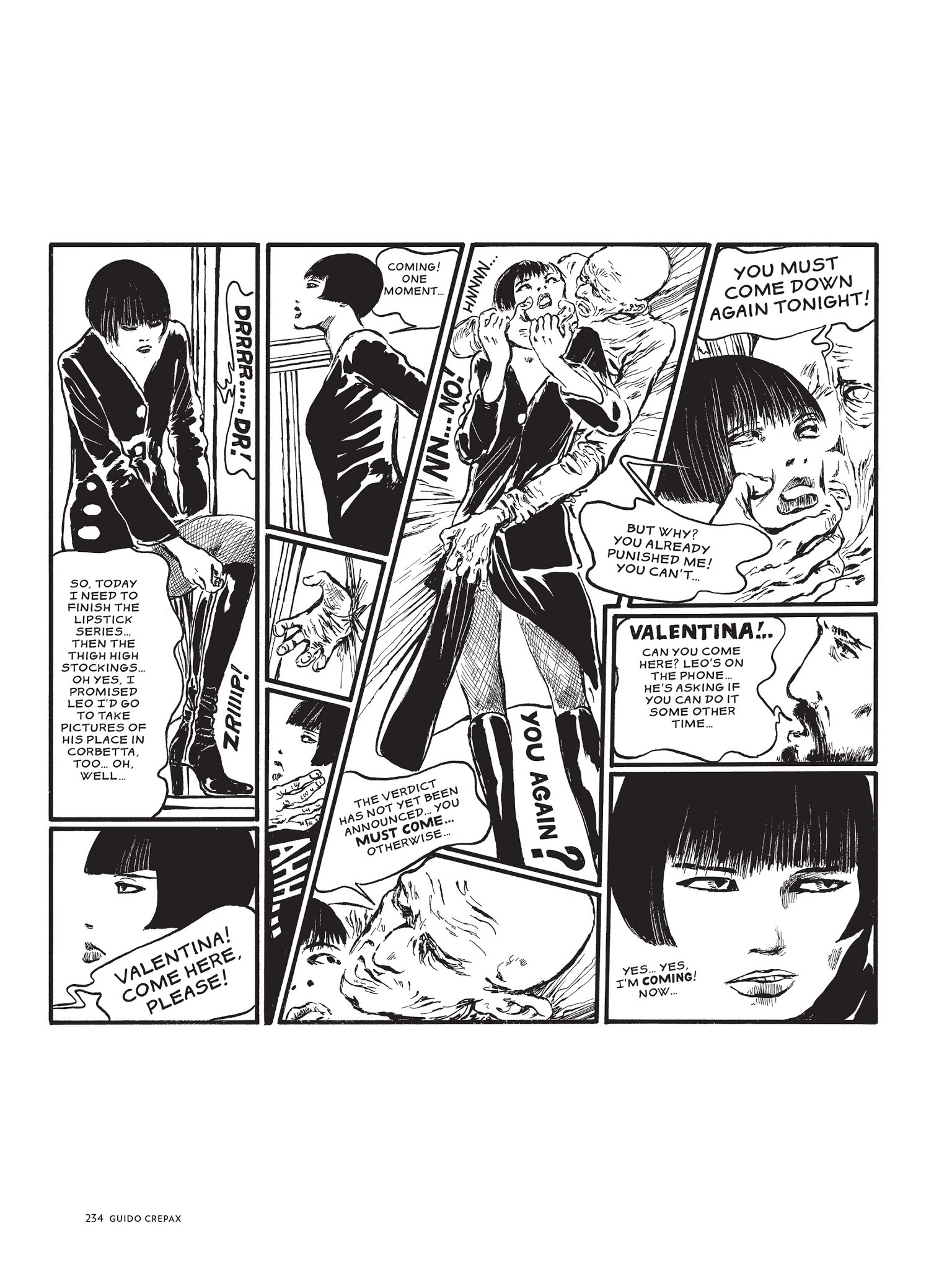Read online The Complete Crepax comic -  Issue # TPB 1 - 224