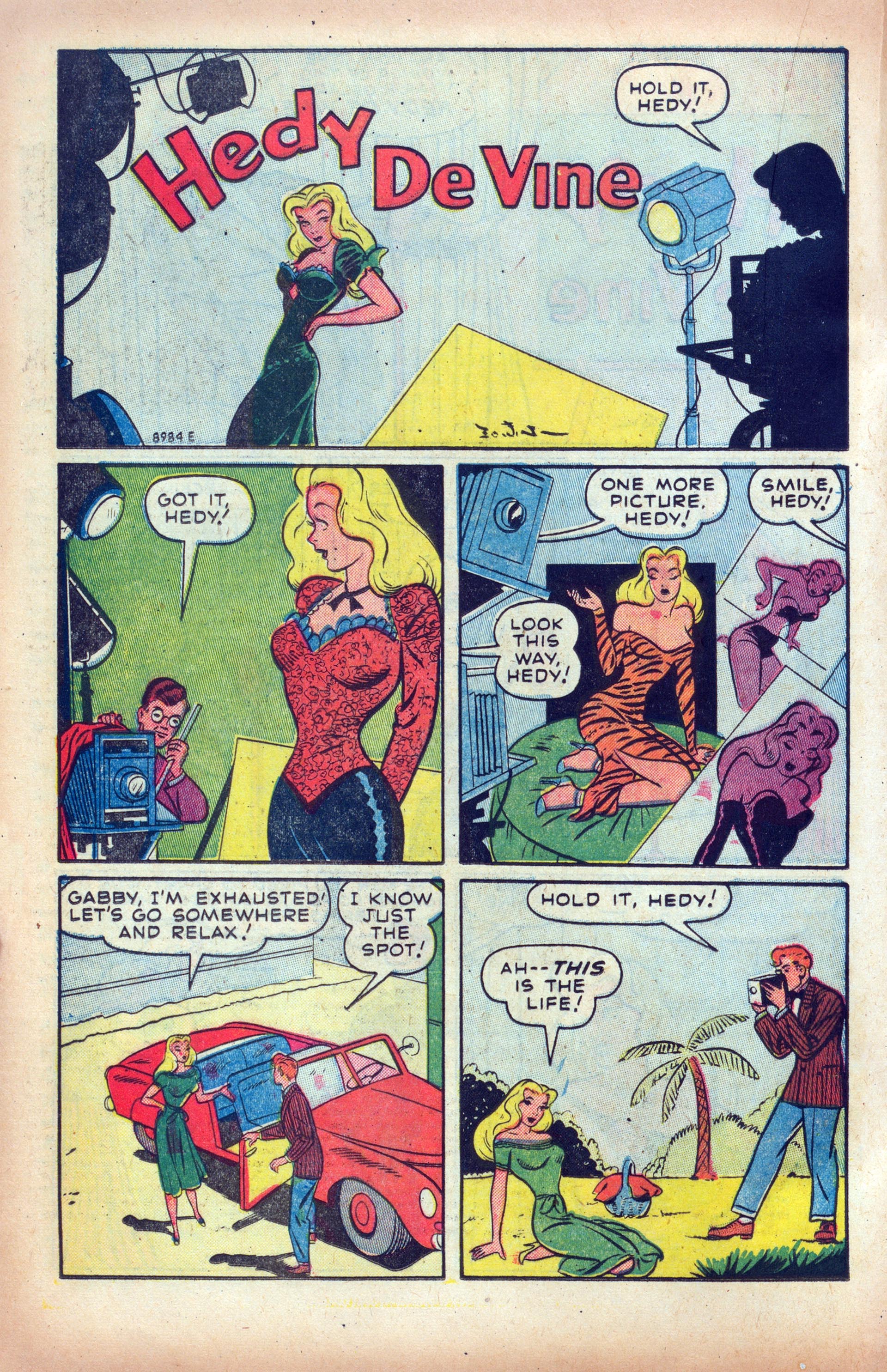 Read online Hedy Of Hollywood Comics comic -  Issue #45 - 20