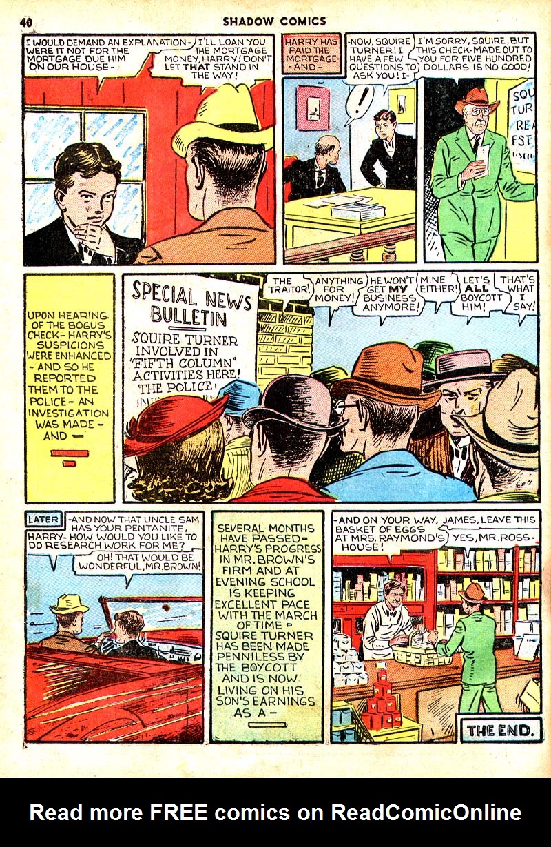 Read online Shadow Comics comic -  Issue #7 - 33