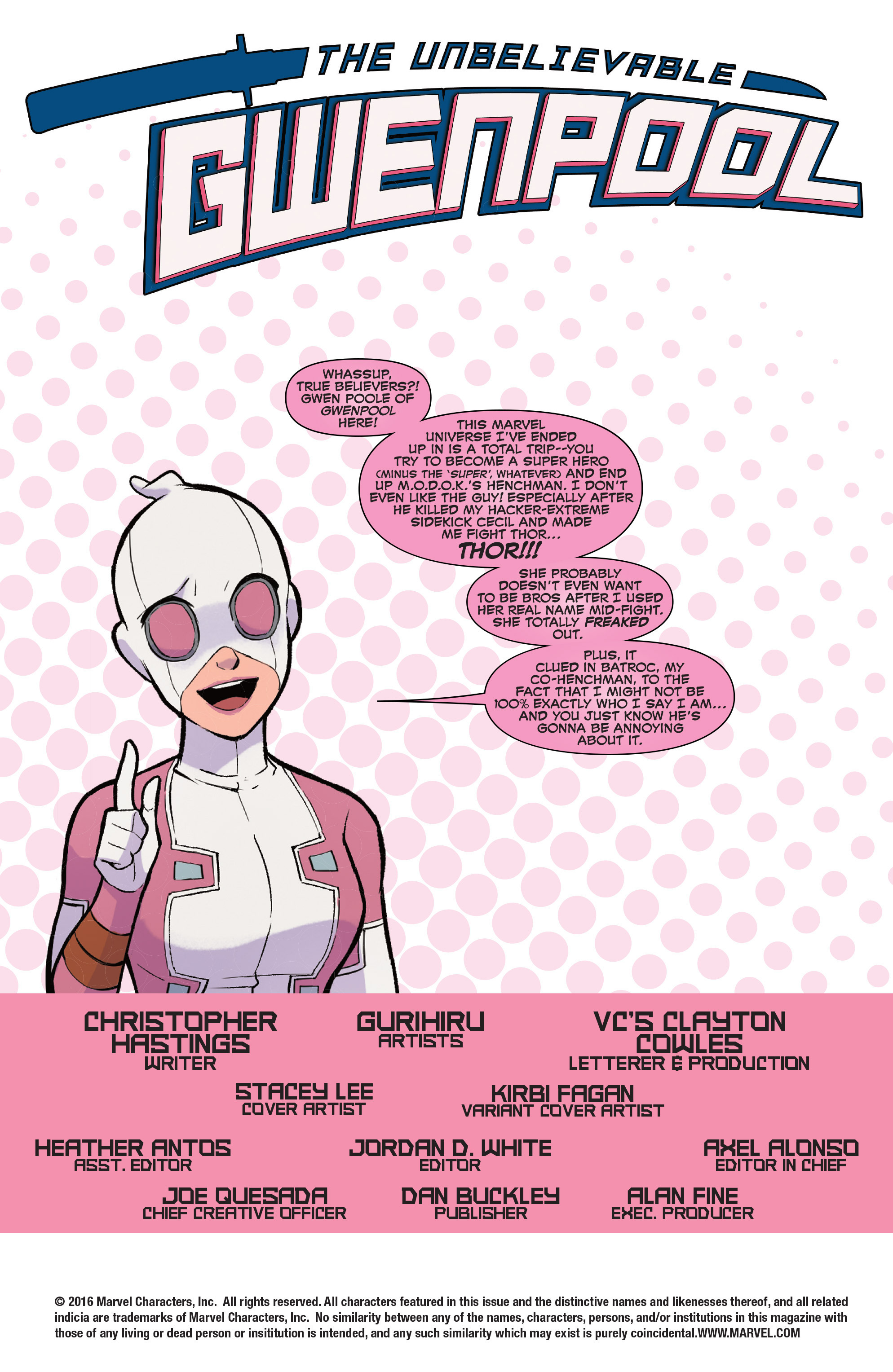 Read online The Unbelievable Gwenpool comic -  Issue #3 - 2