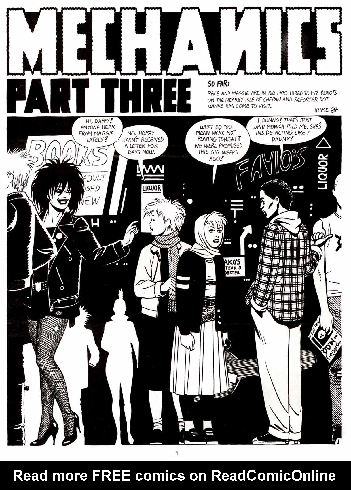 Read online Love and Rockets (1982) comic -  Issue #8 - 3