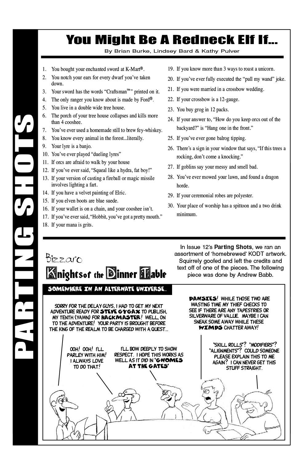 Read online Knights of the Dinner Table comic -  Issue #17 - 34