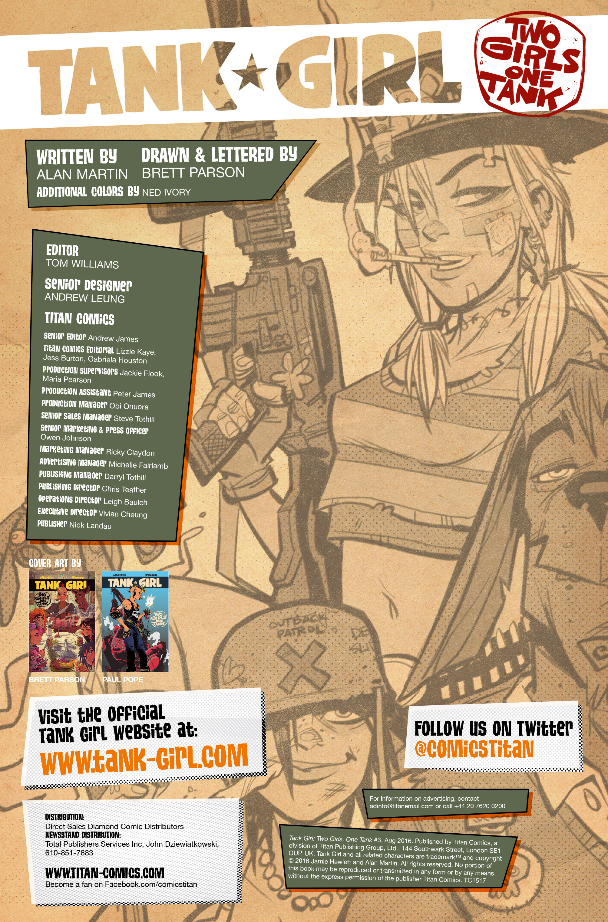 Read online Tank Girl: Two Girls, One Tank comic -  Issue #3 - 3
