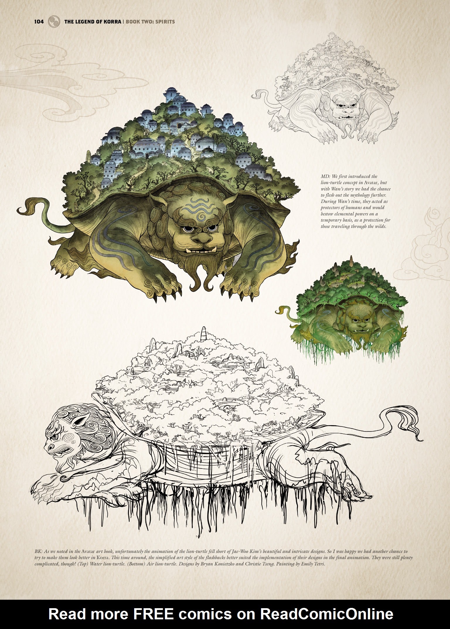 Read online The Legend of Korra: The Art of the Animated Series comic -  Issue # TPB 2 - 96