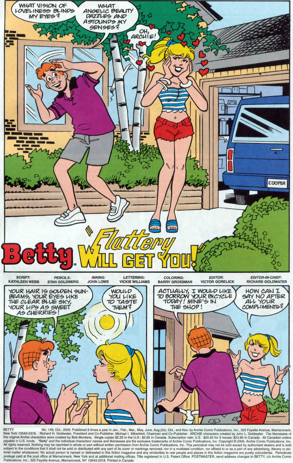 Read online Betty comic -  Issue #149 - 2