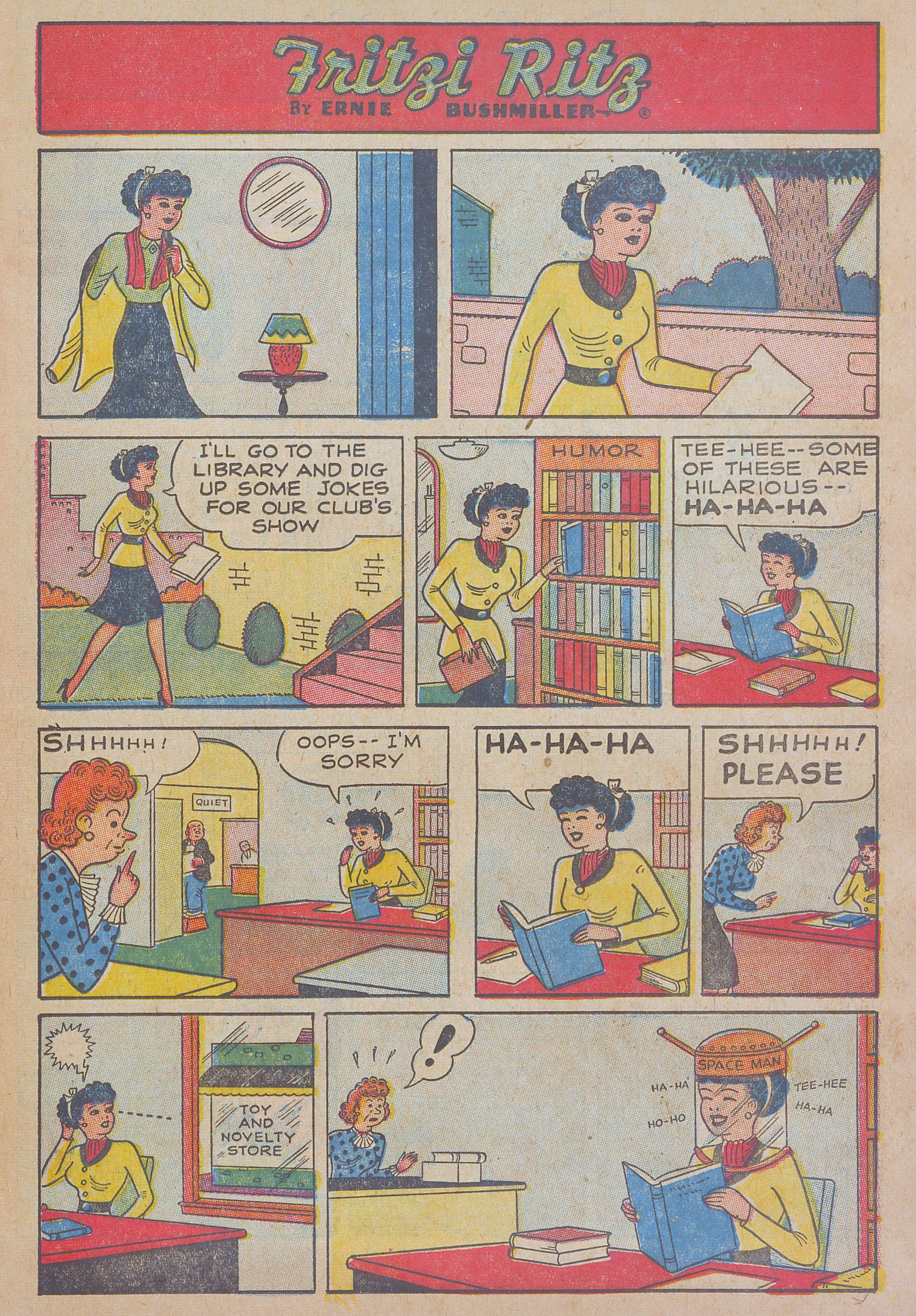 Read online Fritzi Ritz (1953) comic -  Issue #50 - 13