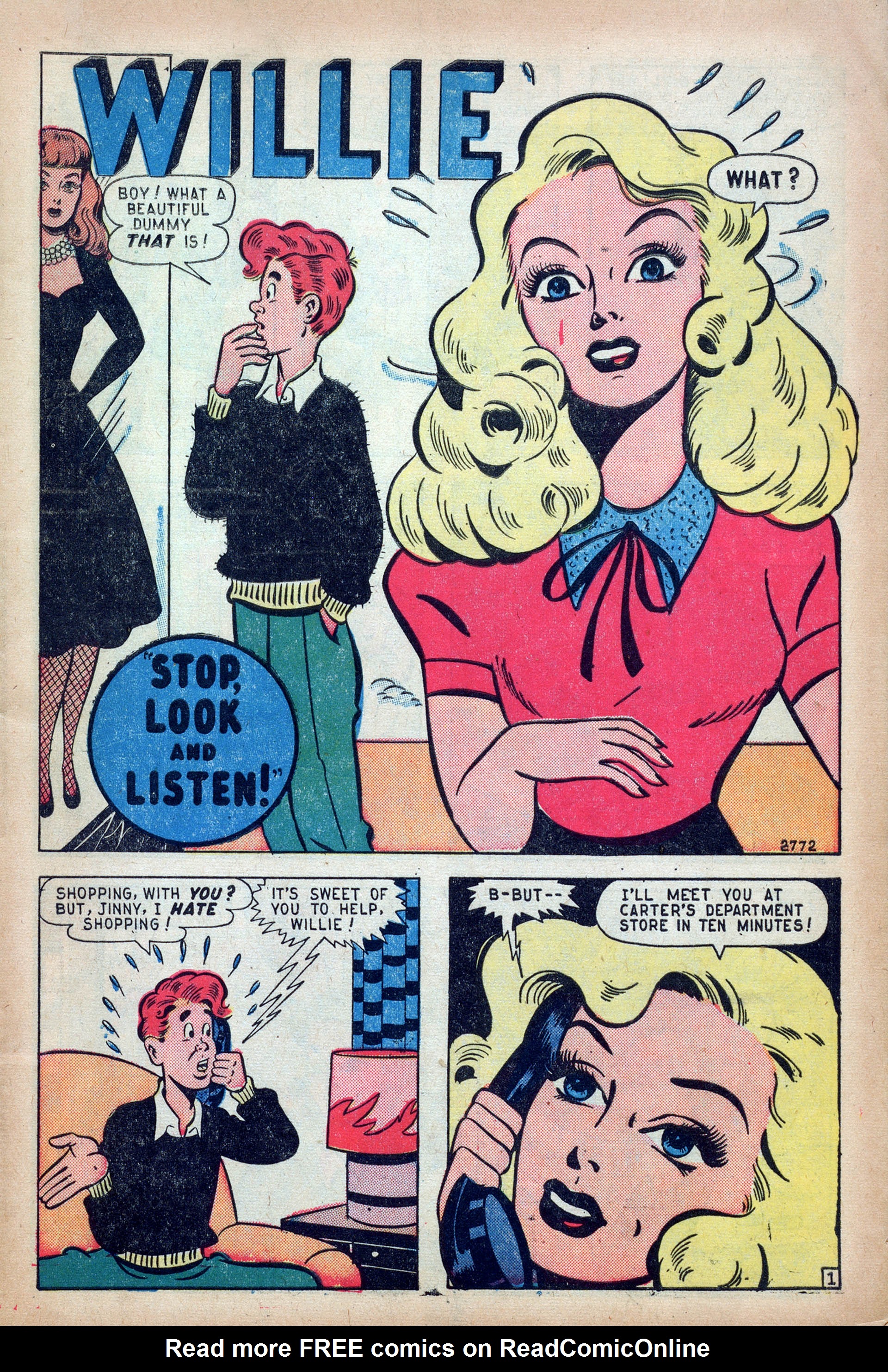 Read online Willie Comics (1946) comic -  Issue #15 - 3