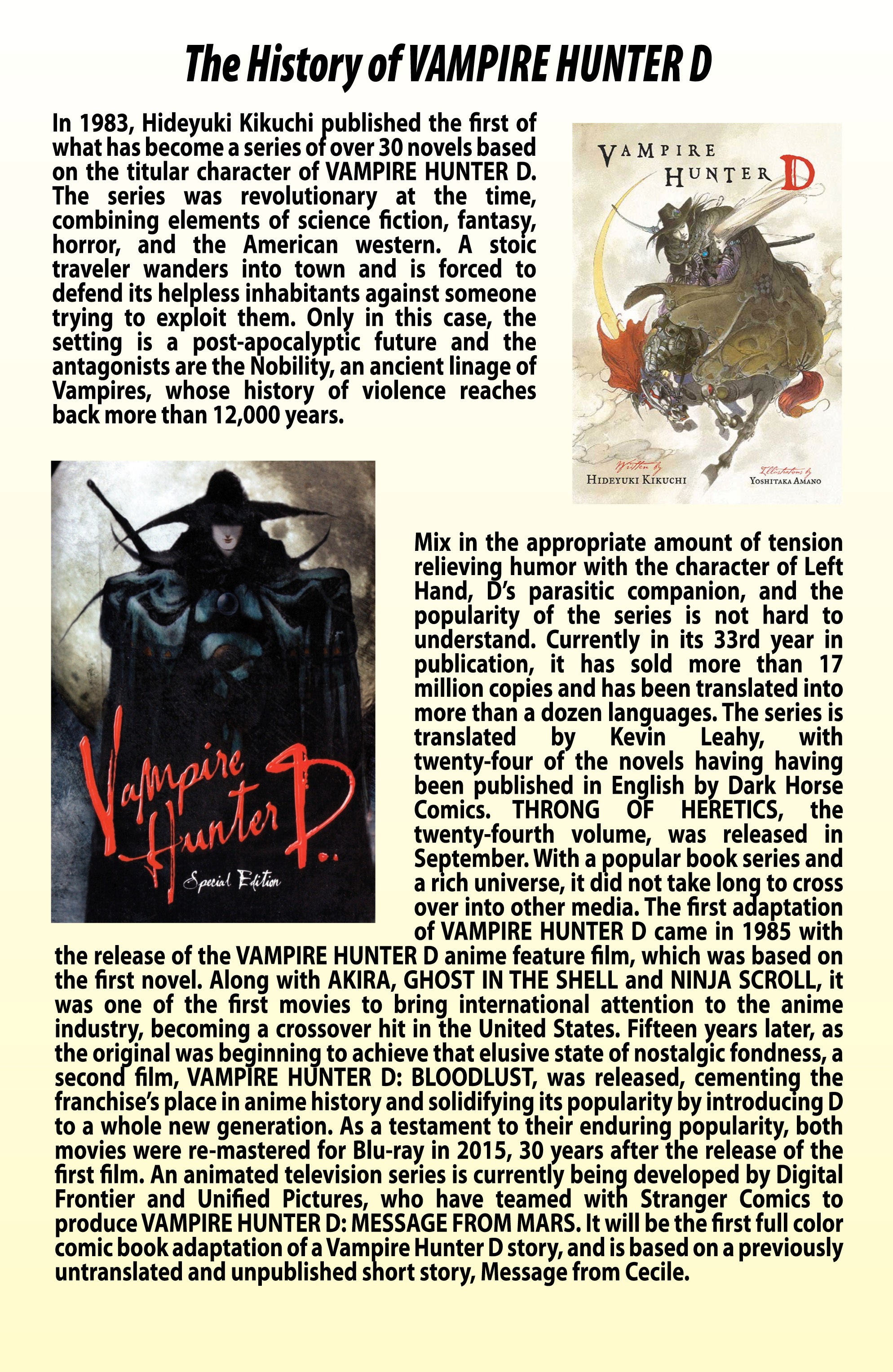 Read online Vampire Hunter D: Message from Mars comic -  Issue #1 - 28