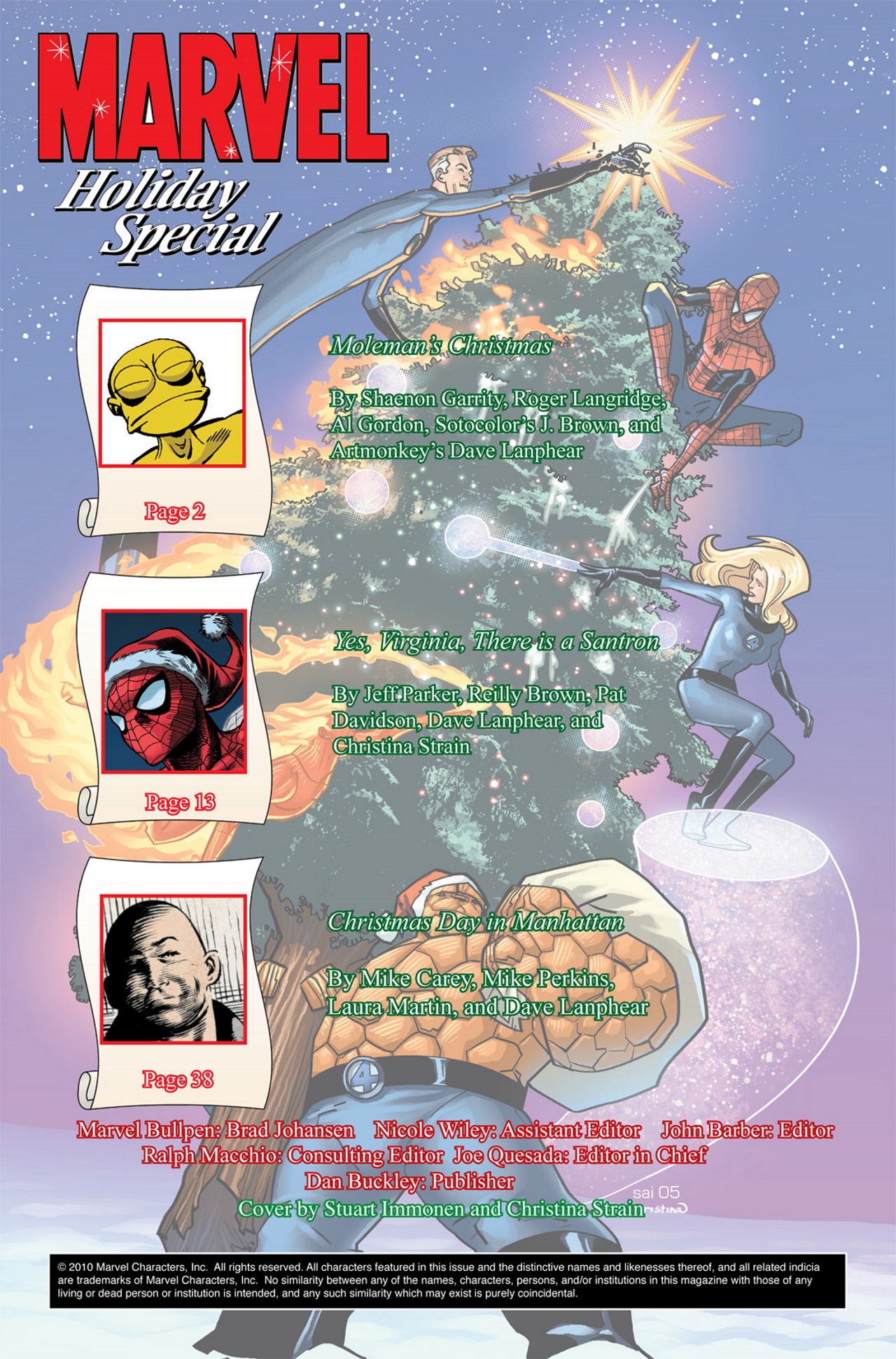 Read online Marvel Holiday Special (1991) comic -  Issue #2005 - 2