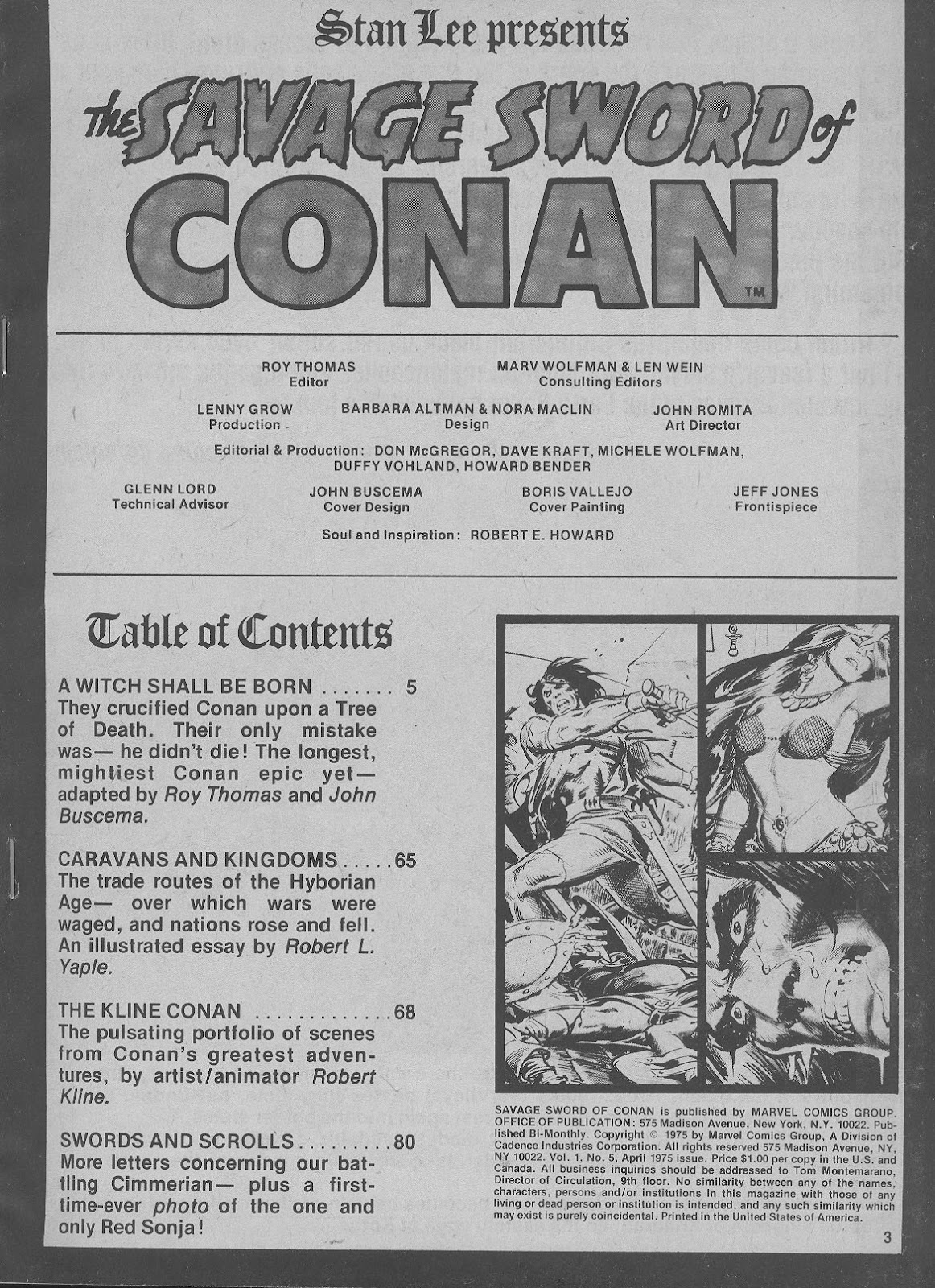 The Savage Sword Of Conan issue 5 - Page 3