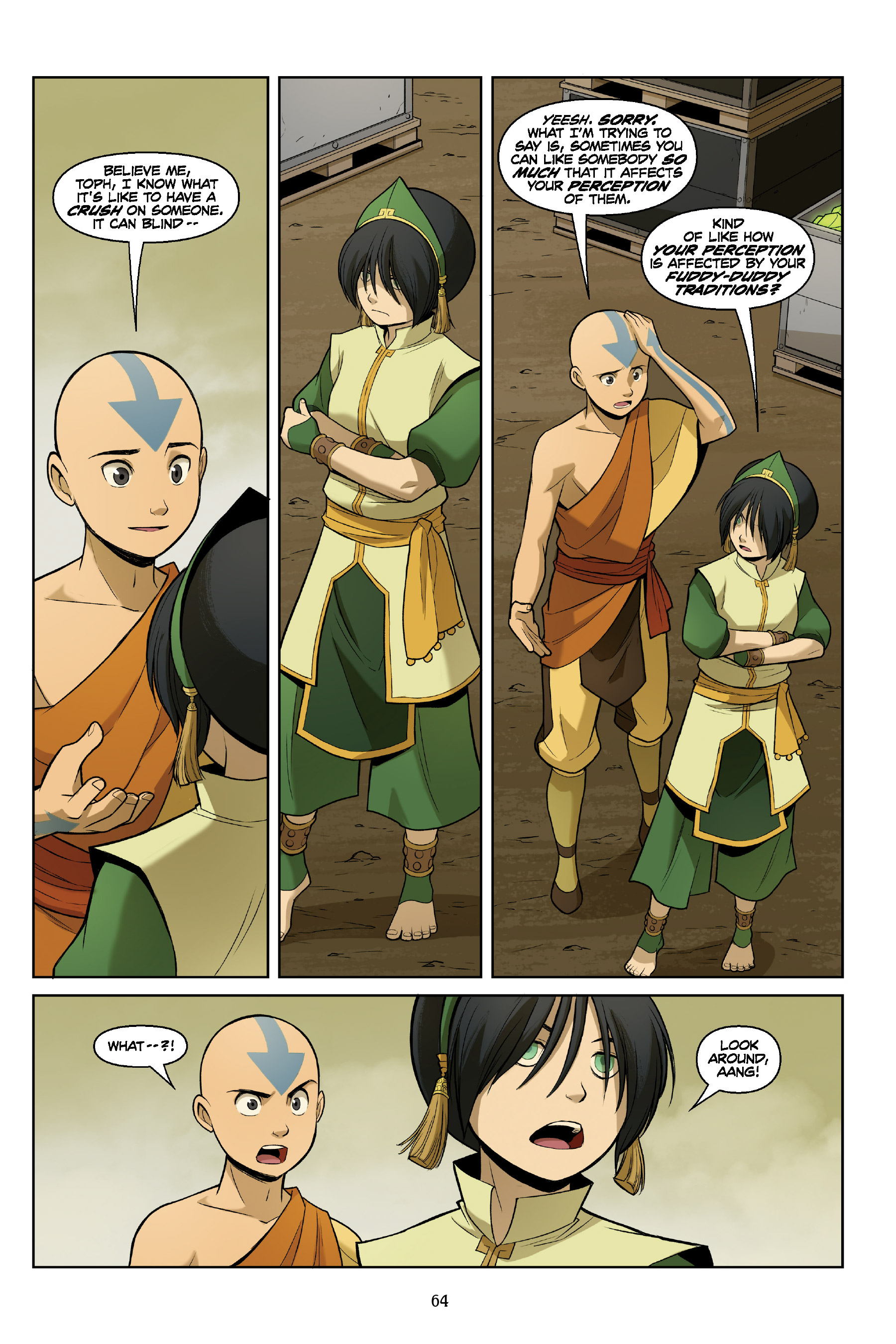 Read online Nickelodeon Avatar: The Last Airbender - The Rift comic -  Issue # _Omnibus (Part 1) - 64