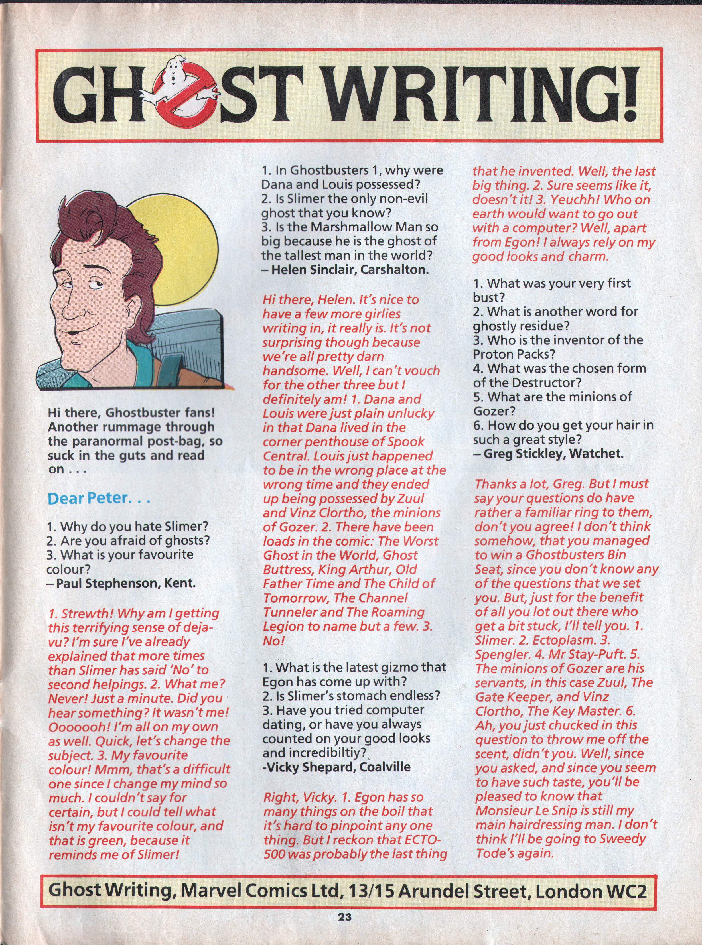 Read online The Real Ghostbusters comic -  Issue #135 - 16