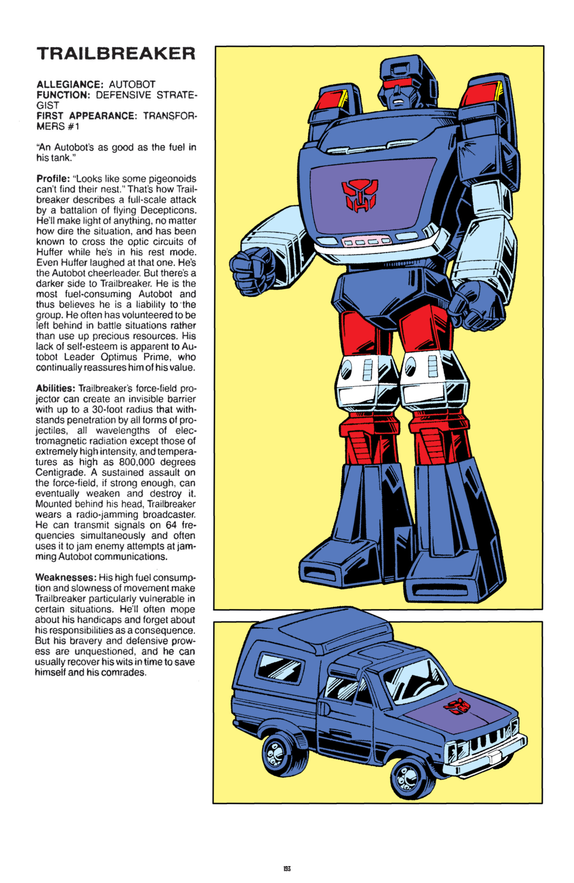 Read online The Transformers Classics comic -  Issue # TPB 8 - 190