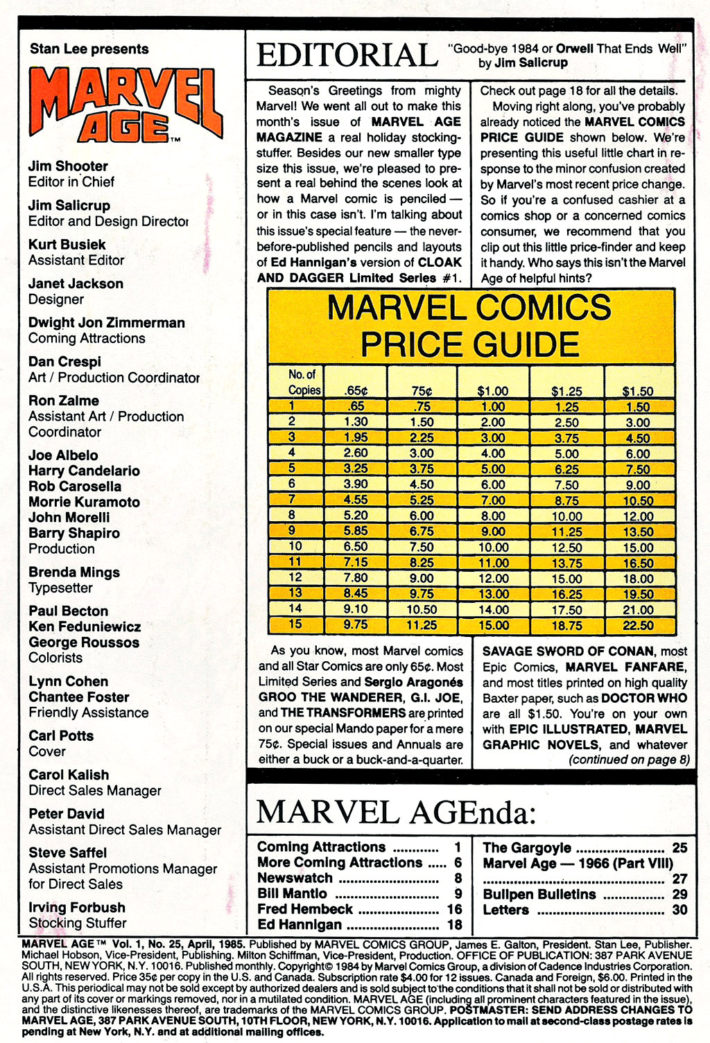 Read online Marvel Age comic -  Issue #25 - 2