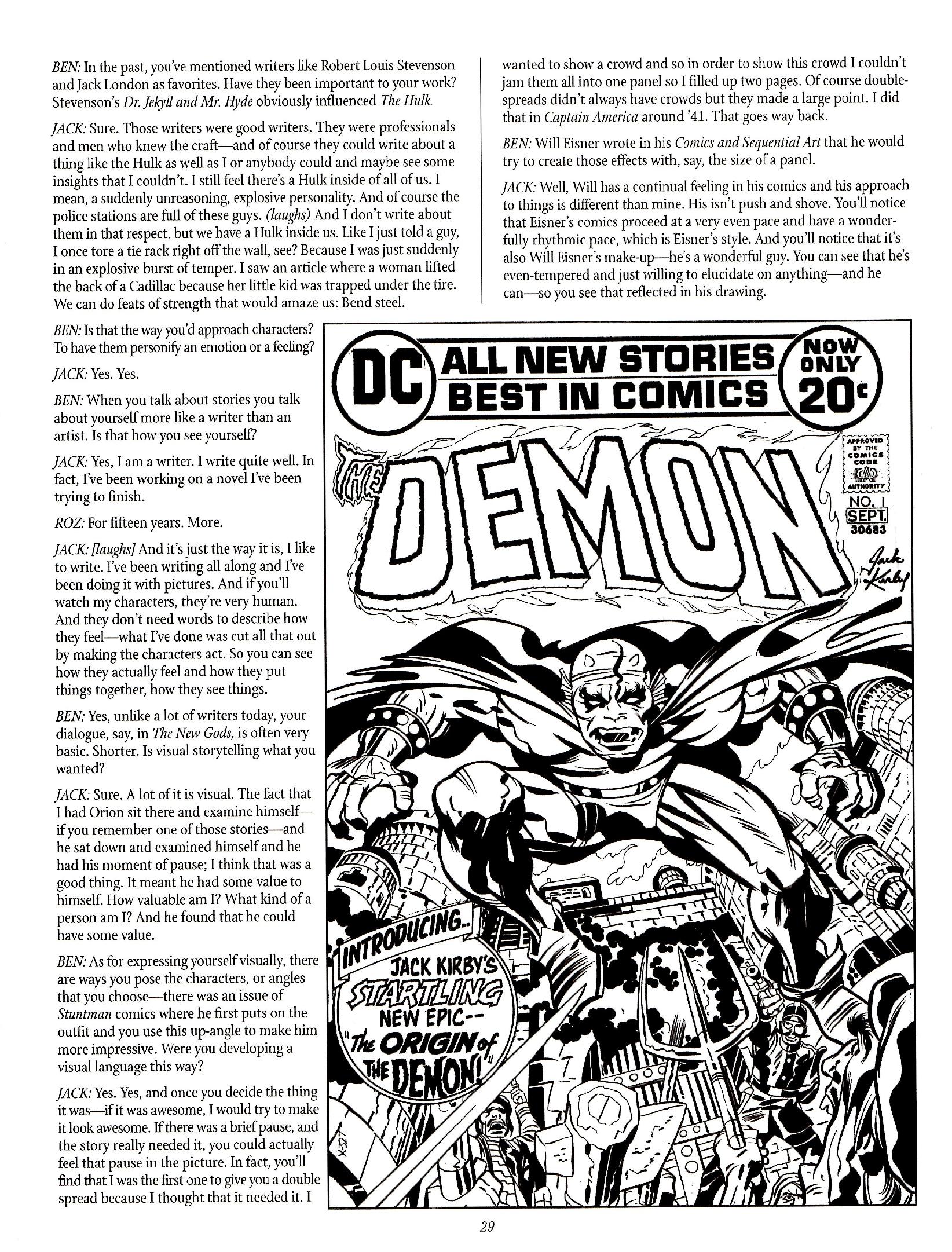 Read online The Jack Kirby Collector comic -  Issue #23 - 28