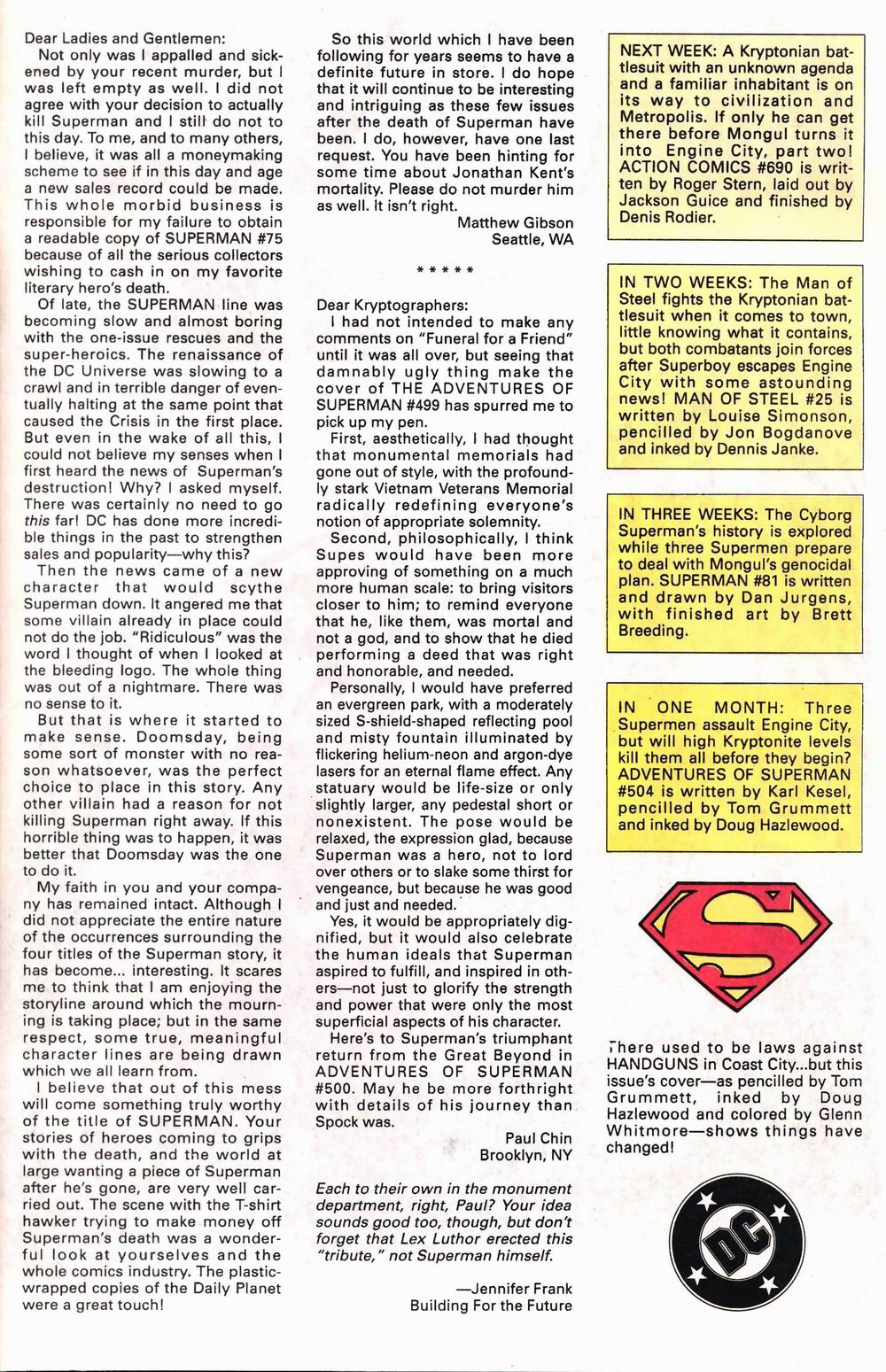 Read online Adventures of Superman (1987) comic -  Issue #503 - 25