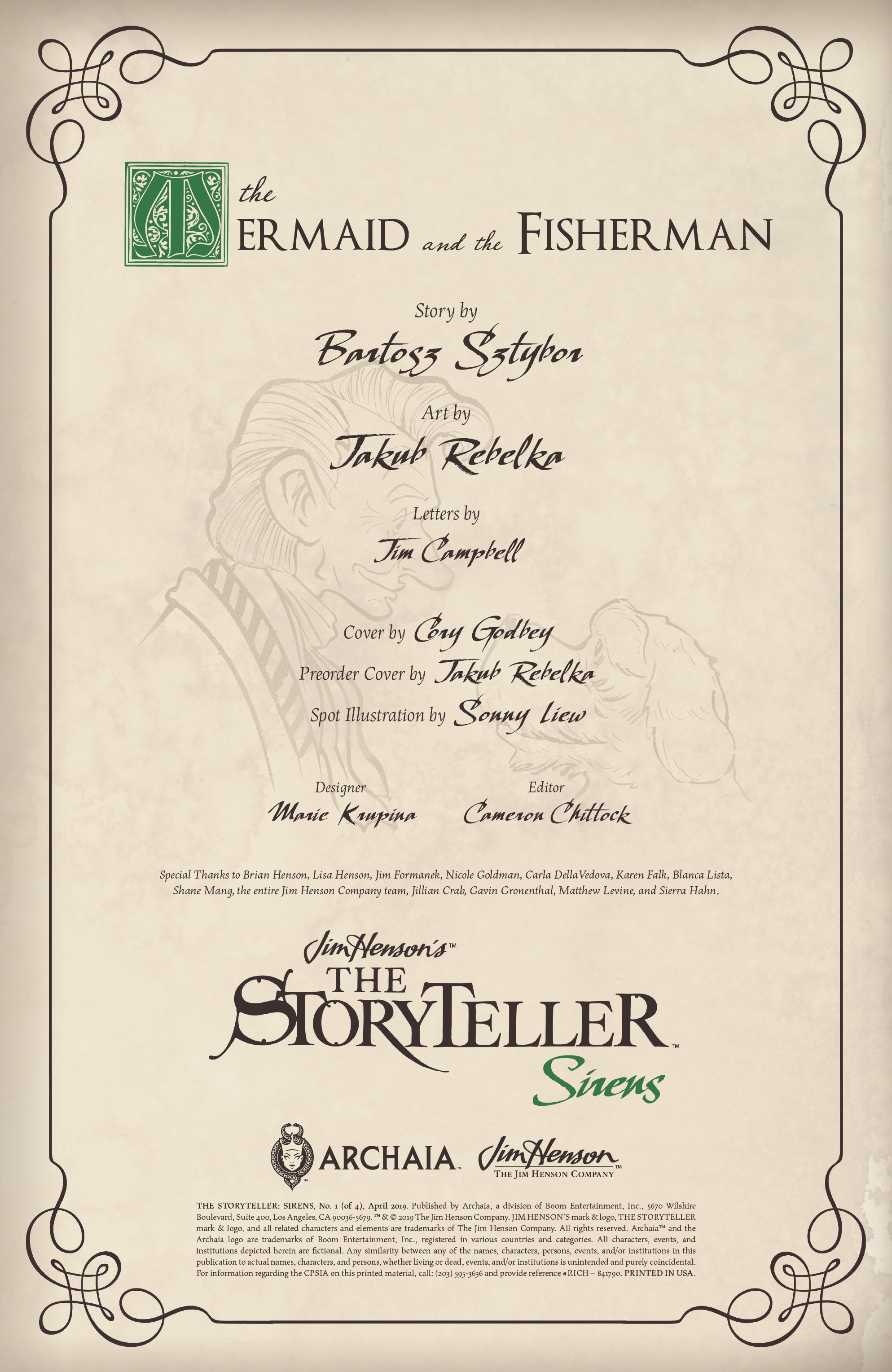 Read online Jim Henson's The Storyteller: Sirens comic -  Issue #1 - 2
