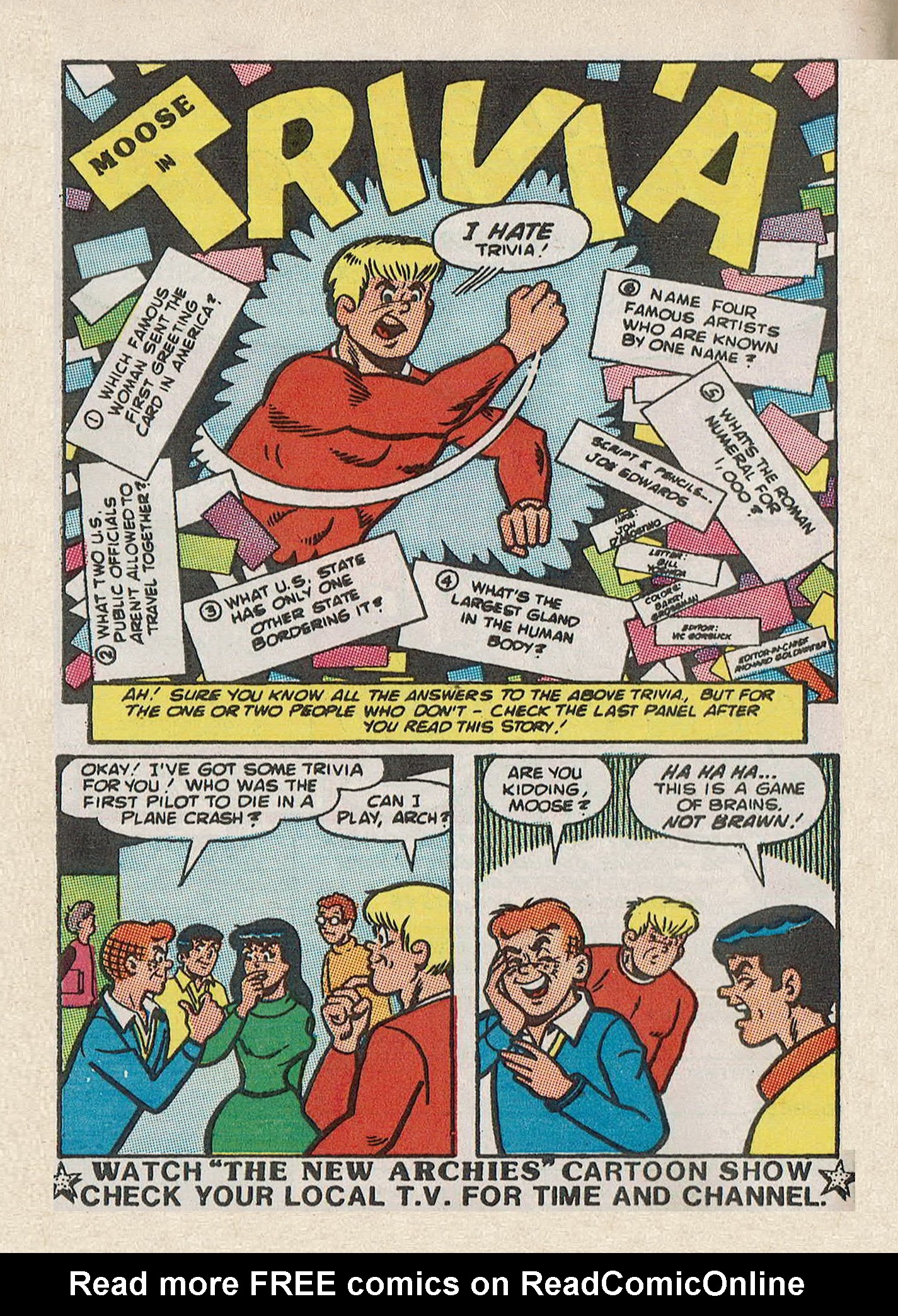Read online Jughead Jones Comics Digest comic -  Issue #60 - 84