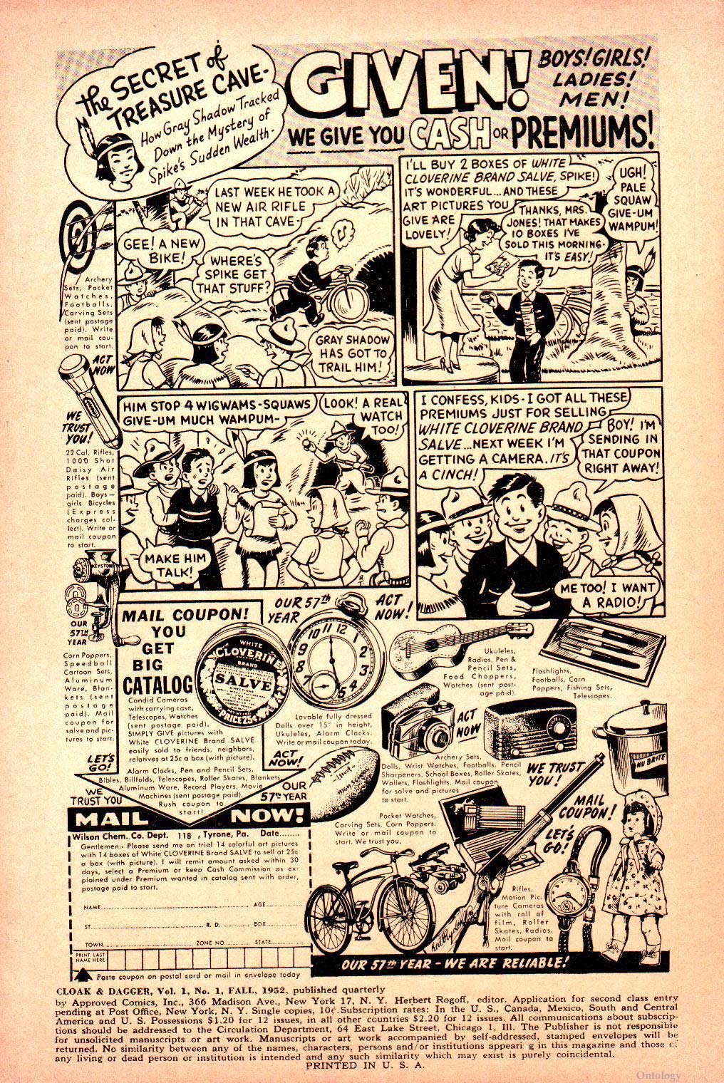 Read online Cloak and Dagger (1952) comic -  Issue # Full - 2