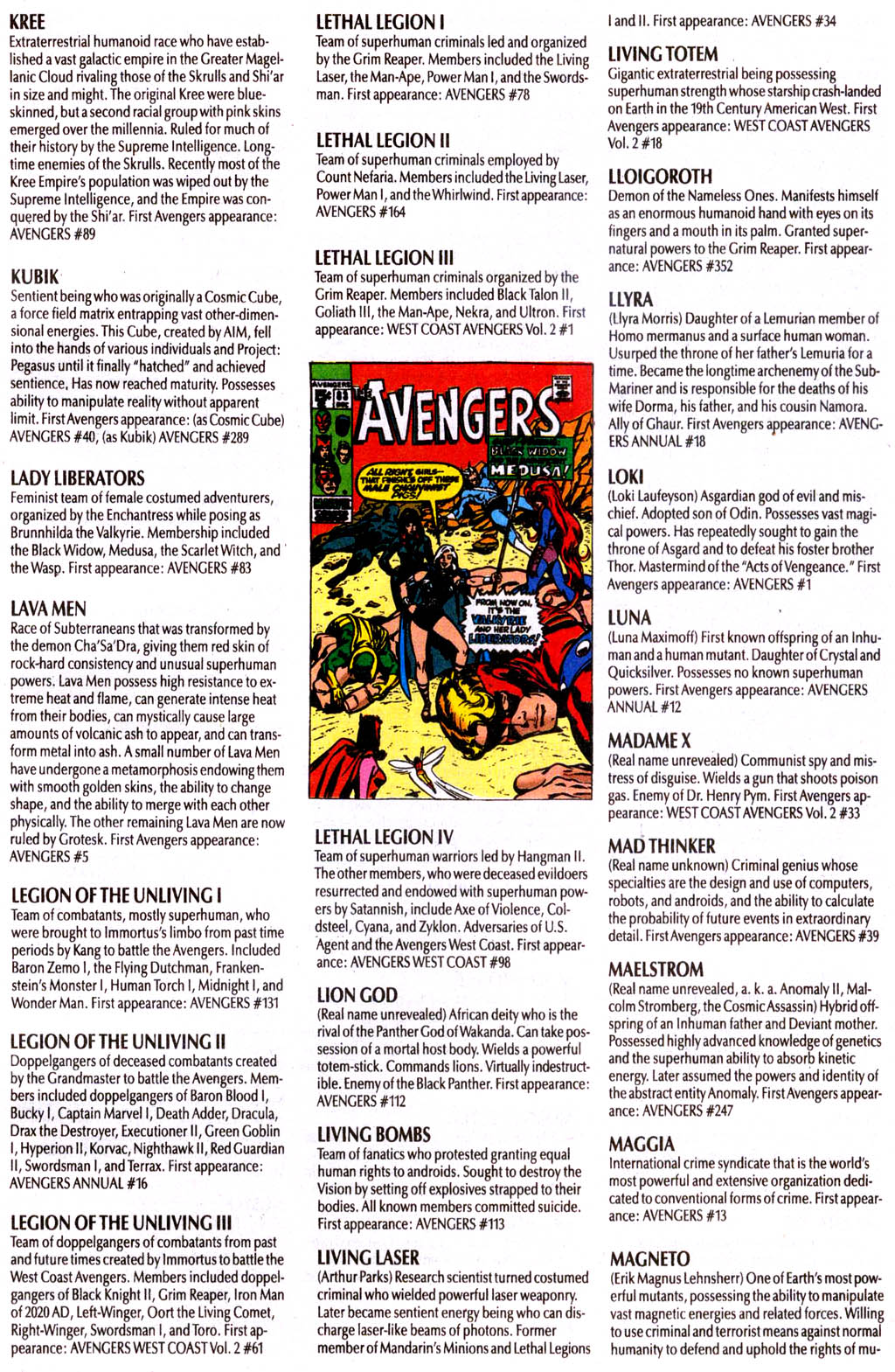Read online The Avengers Log comic -  Issue # Full - 39