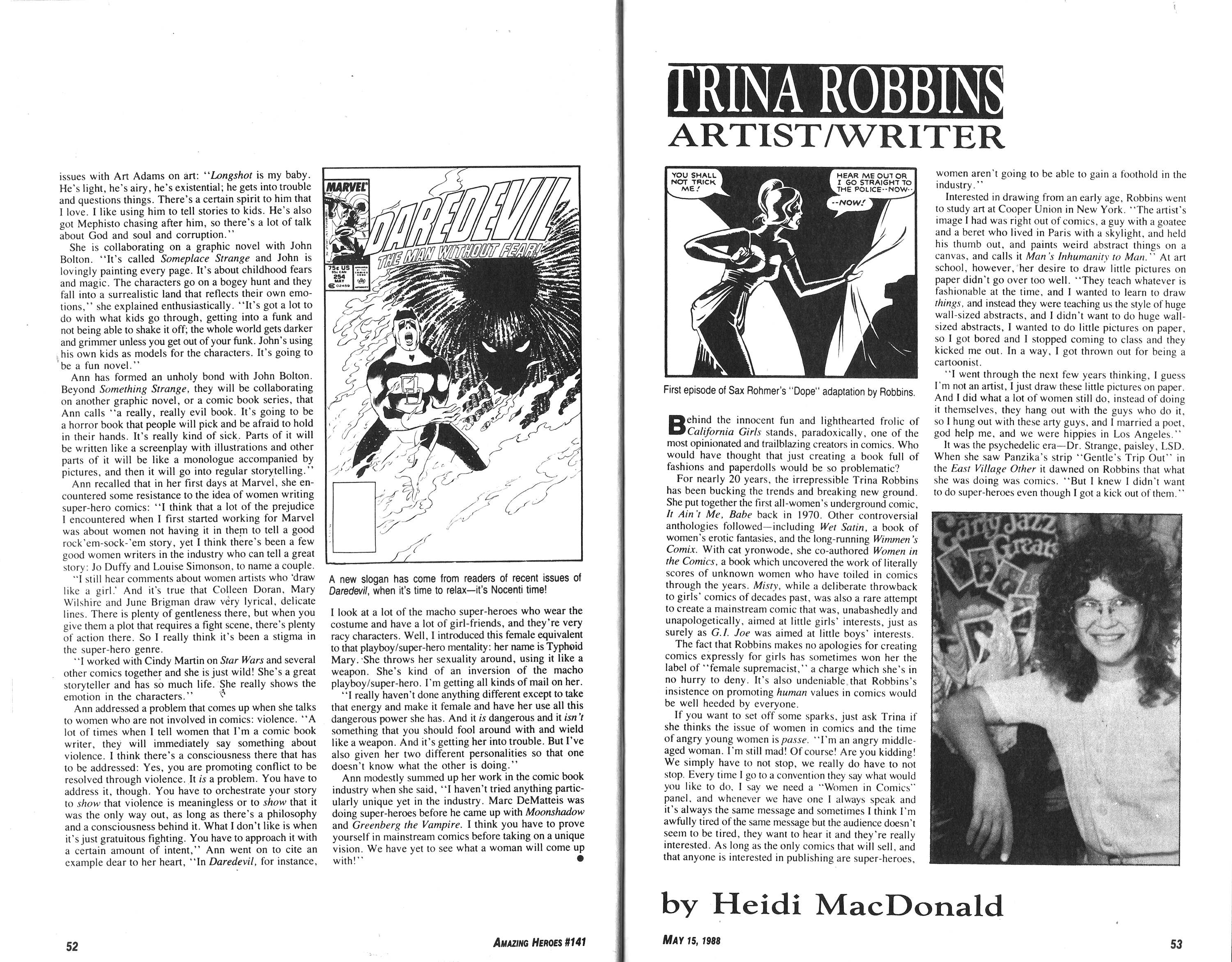 Read online Amazing Heroes comic -  Issue #141 - 27