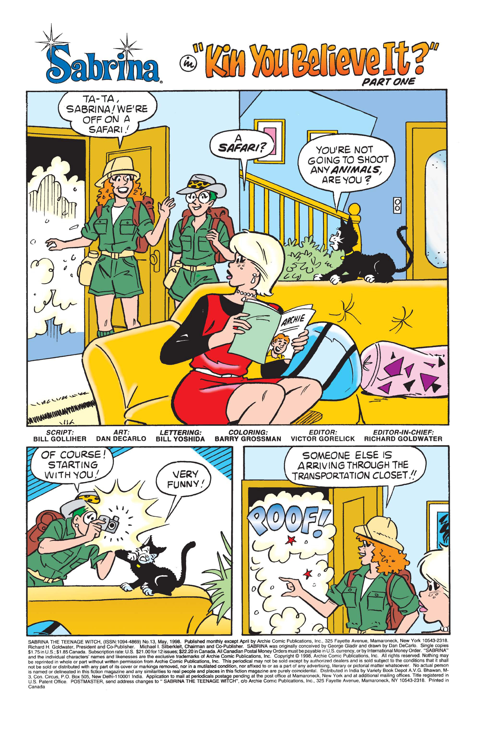 Read online Sabrina the Teenage Witch (1997) comic -  Issue #13 - 2