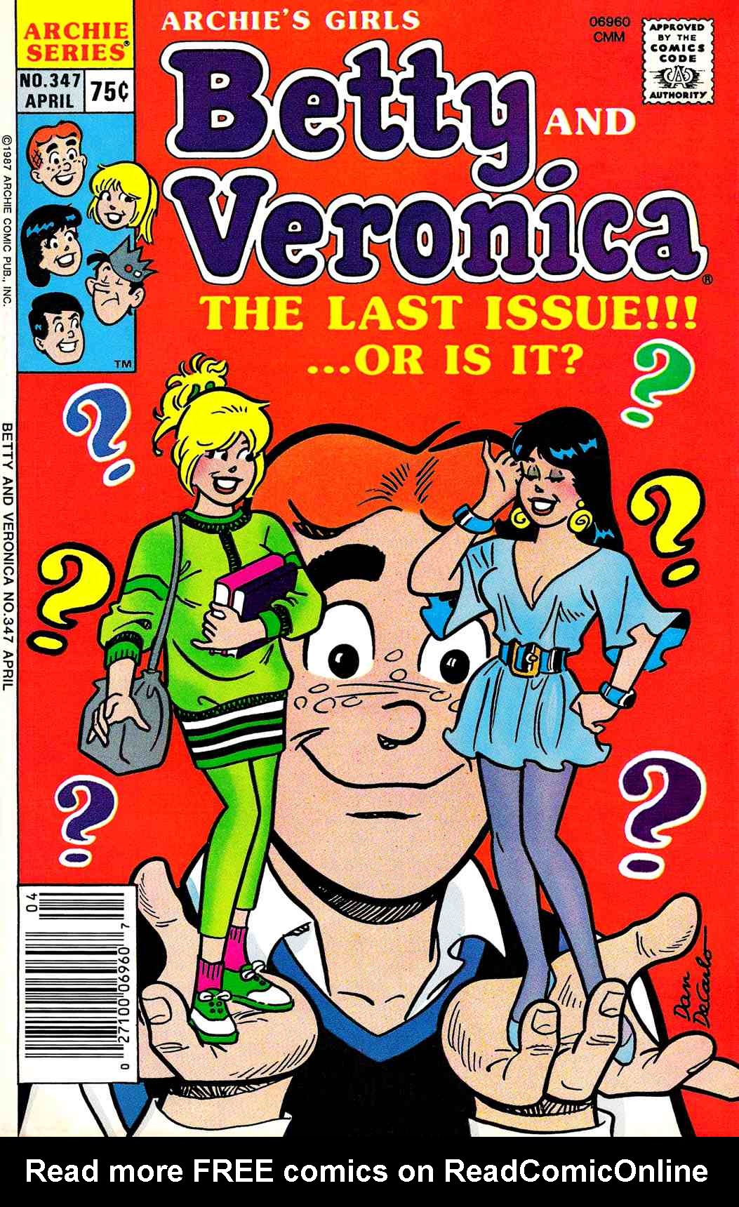 Read online Archie's Girls Betty and Veronica comic -  Issue #347 - 1