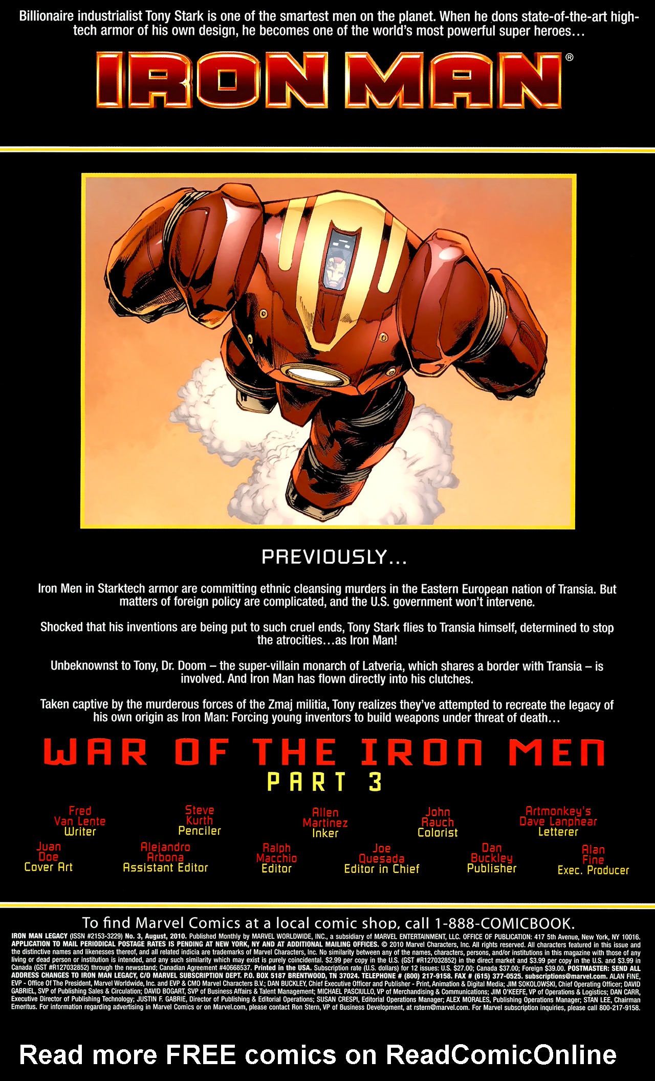 Read online Iron Man: Legacy comic -  Issue #3 - 3