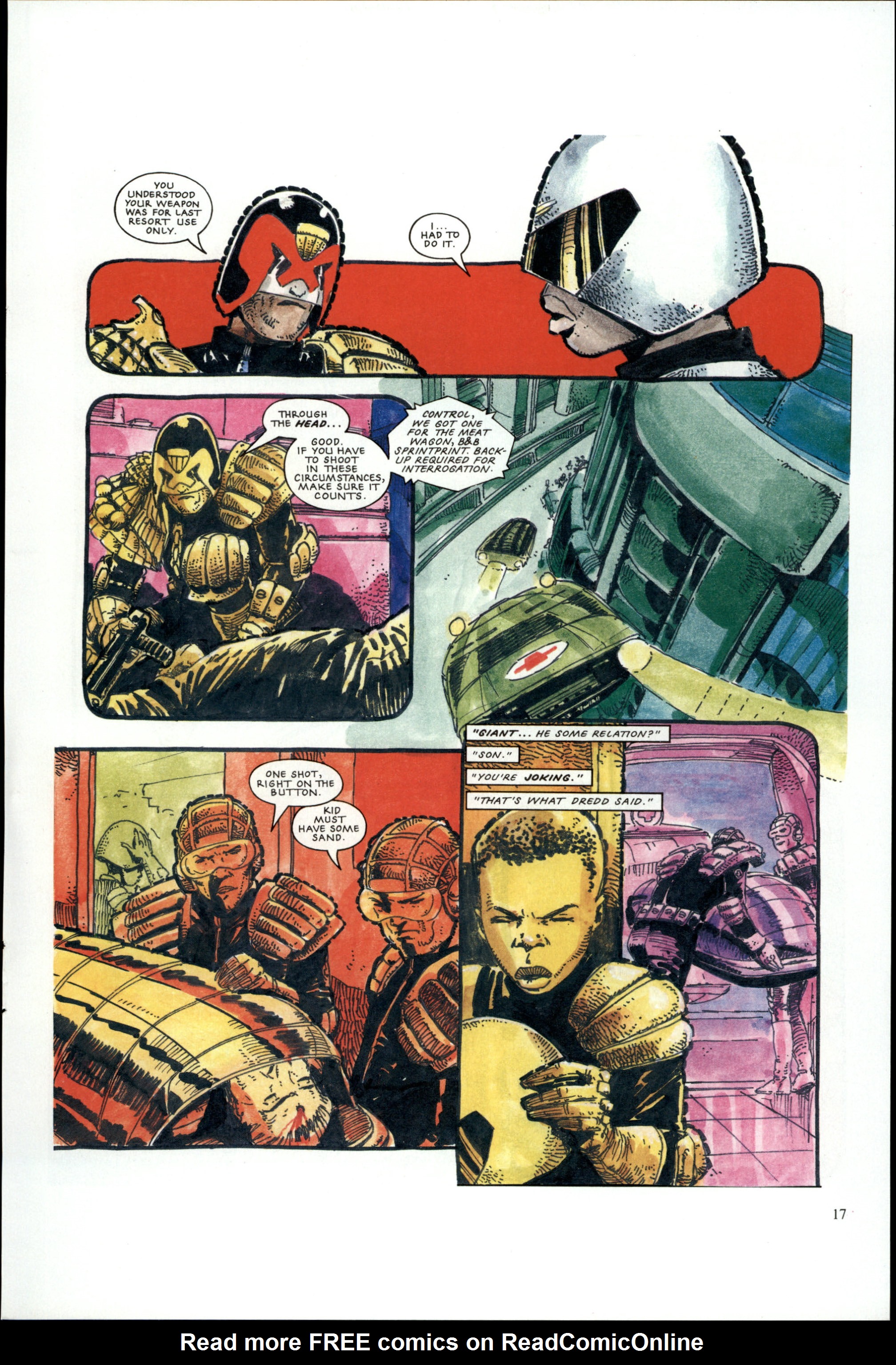 Read online Dredd Rules! comic -  Issue #17 - 19