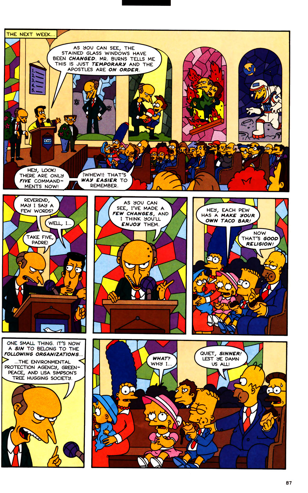 Read online Simpsons Comics comic -  Issue #100 - 87