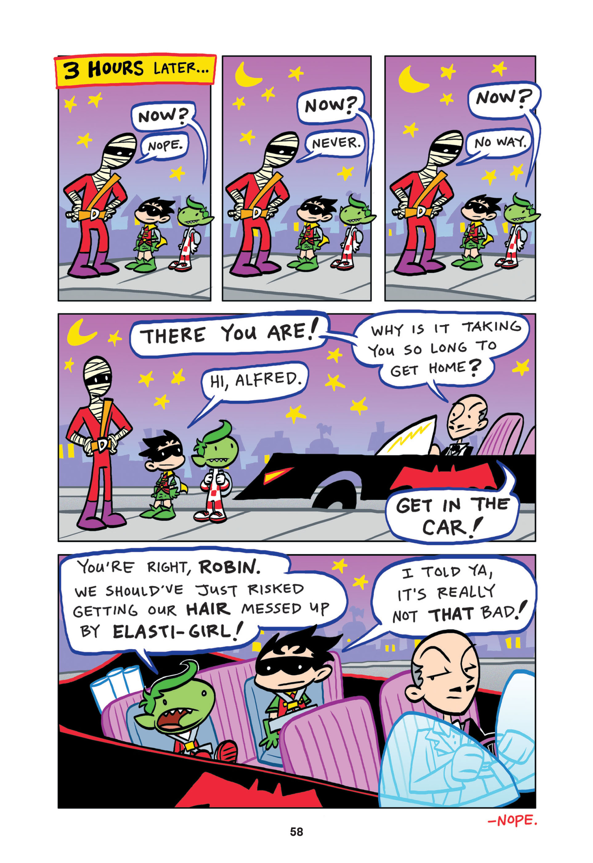 Read online Tiny Titans: Beast Boy & Raven comic -  Issue # TPB - 58