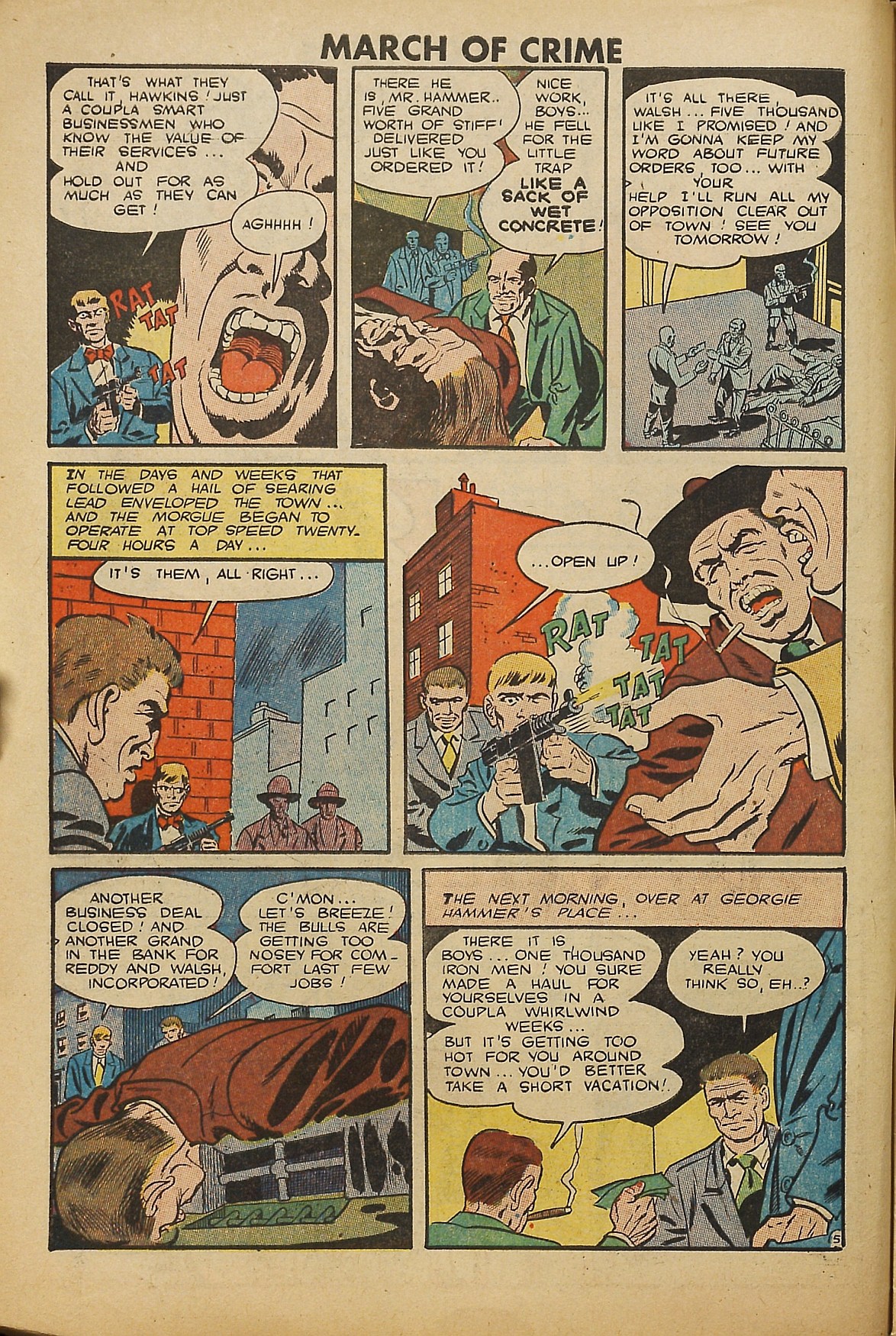 Read online March of Crime comic -  Issue #1 - 6