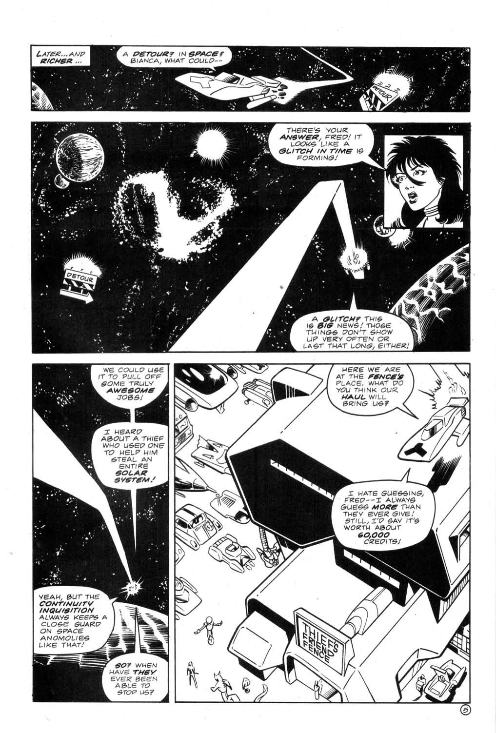 Read online Aristocratic Xtraterrestrial Time-Traveling Thieves comic -  Issue #4 - 7