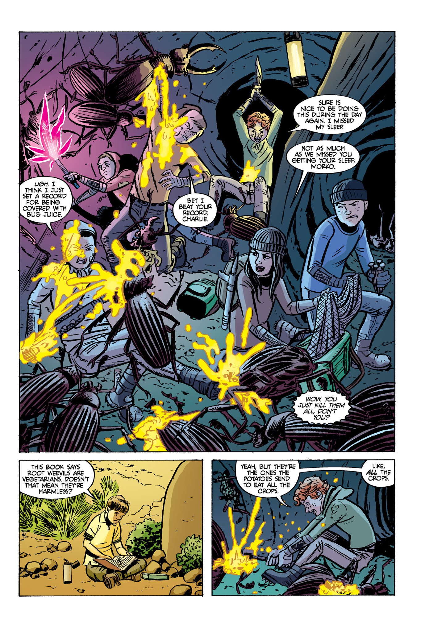 Read online Juice Squeezers: The Great Bug Elevator comic -  Issue # TPB - 93