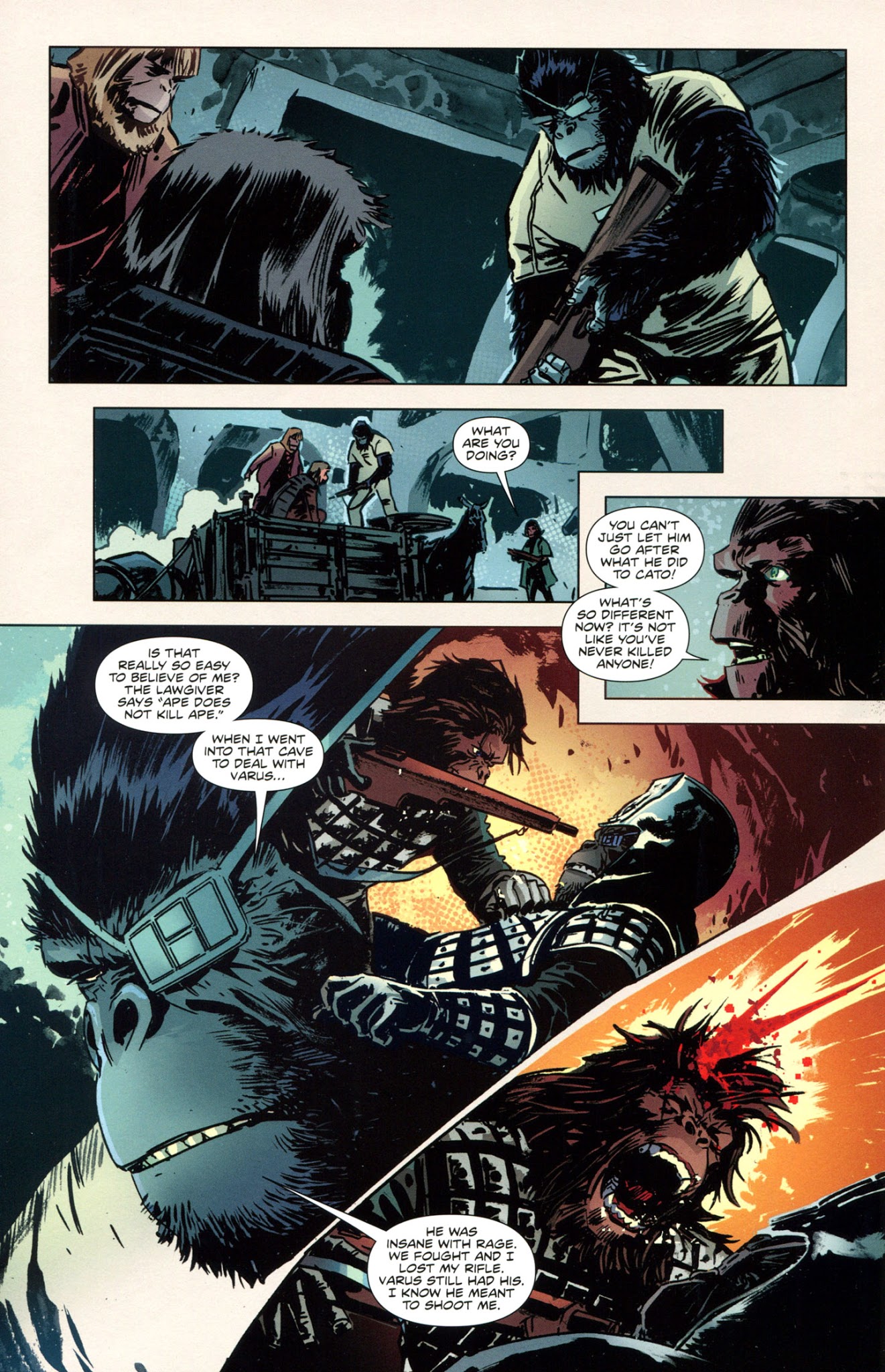 Read online Betrayal of the Planet of the Apes comic -  Issue #4 - 20