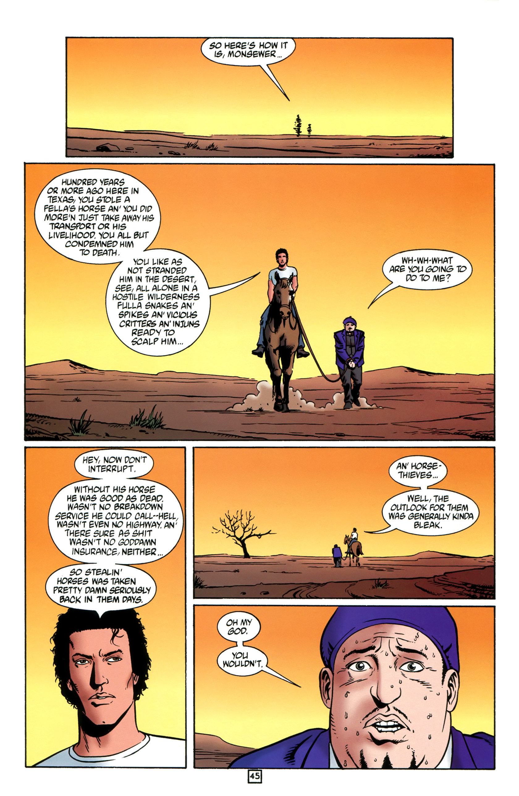 Read online Preacher: Tall in the Saddle comic -  Issue # Full - 46