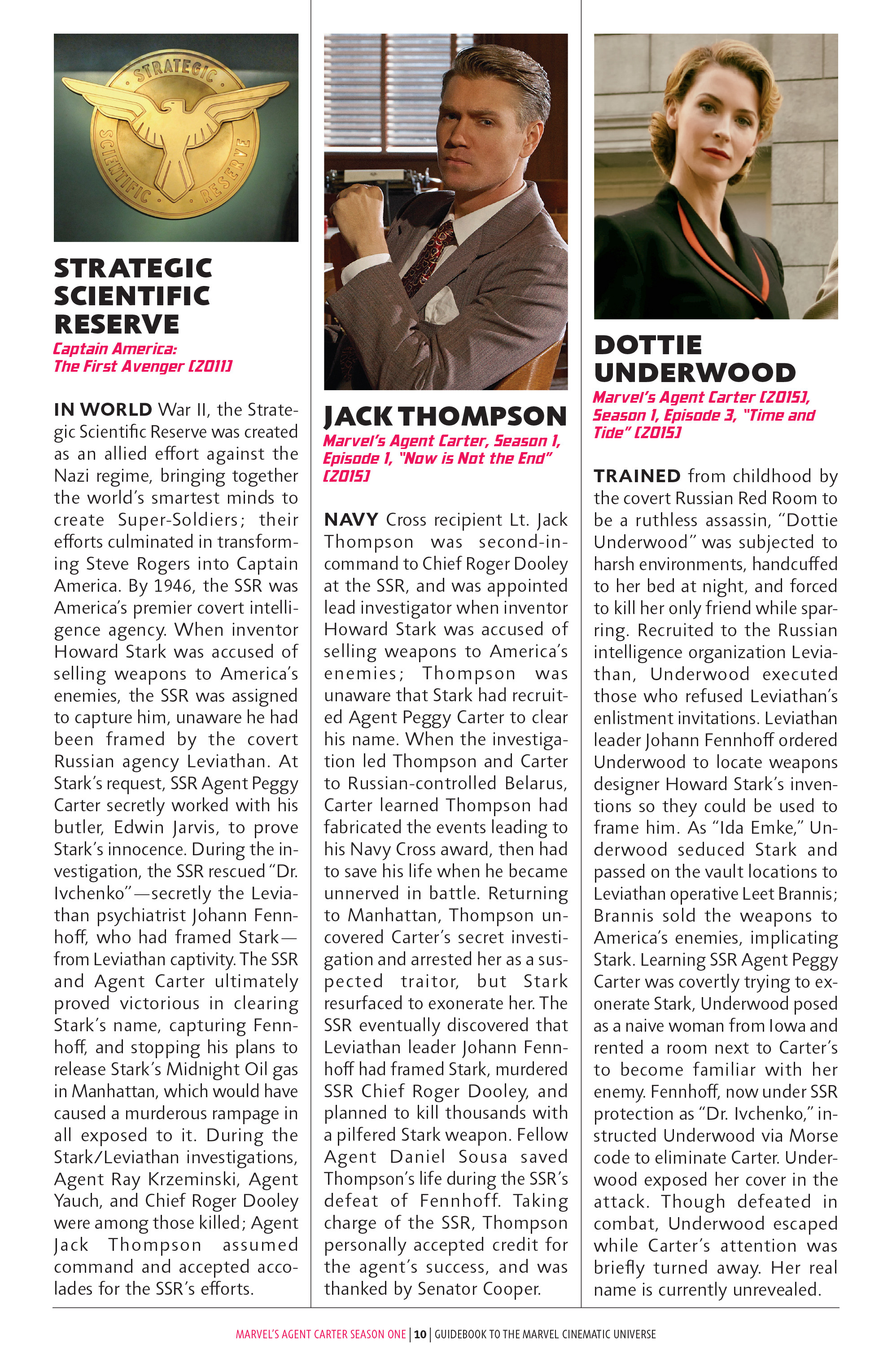 Read online Guidebook to the Marvel Cinematic Universe - Marvel's Agent Carter Season One comic -  Issue # Full - 8
